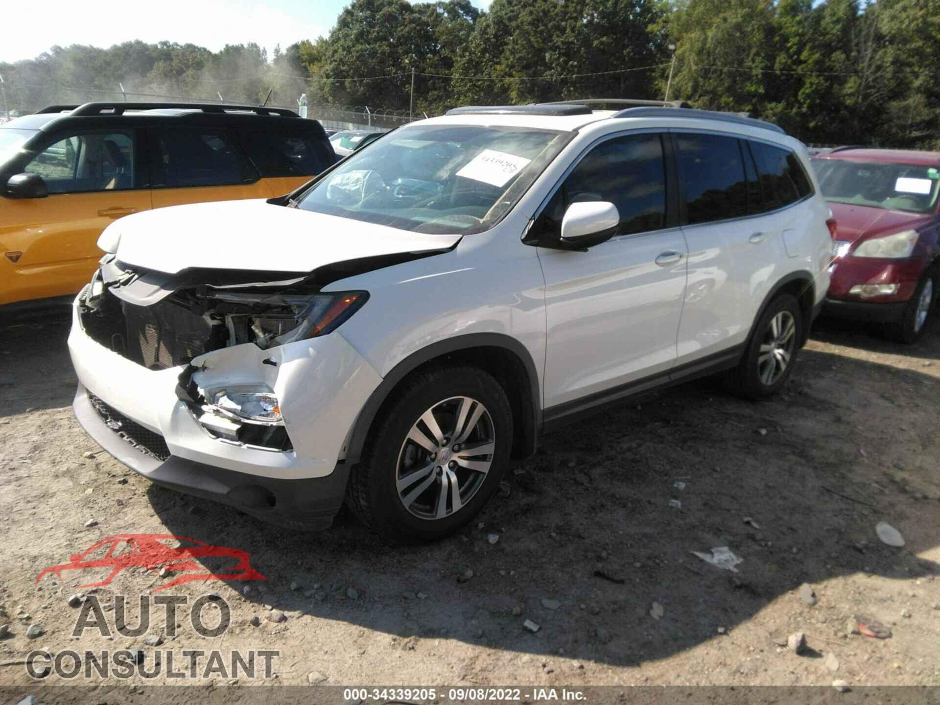 HONDA PILOT 2017 - 5FNYF5H59HB021120