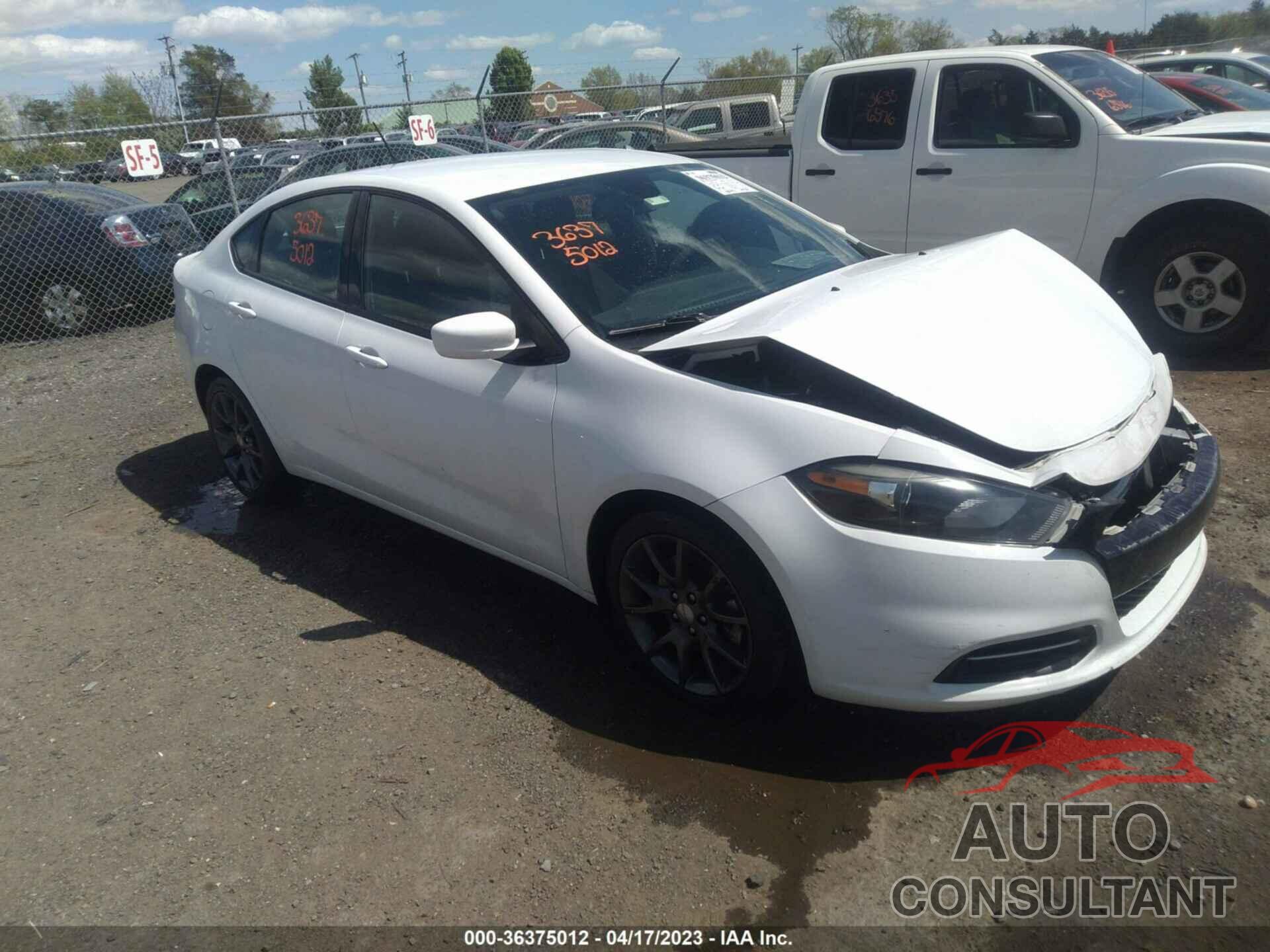 DODGE DART 2016 - 1C3CDFAA1GD555333