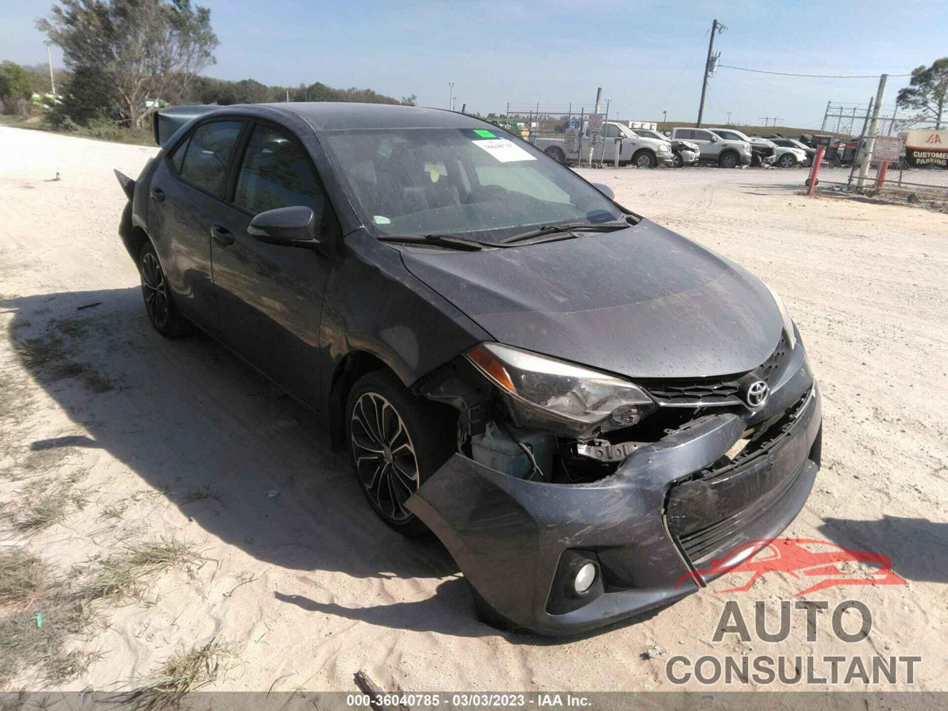 TOYOTA COROLLA 2016 - 5YFBURHE1GP496508