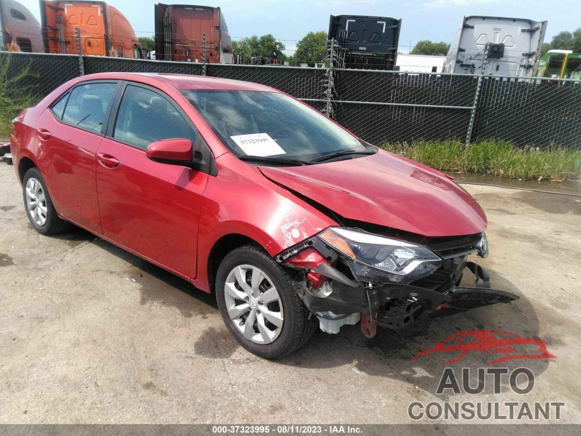 TOYOTA COROLLA 2016 - 5YFBURHE3GP495487