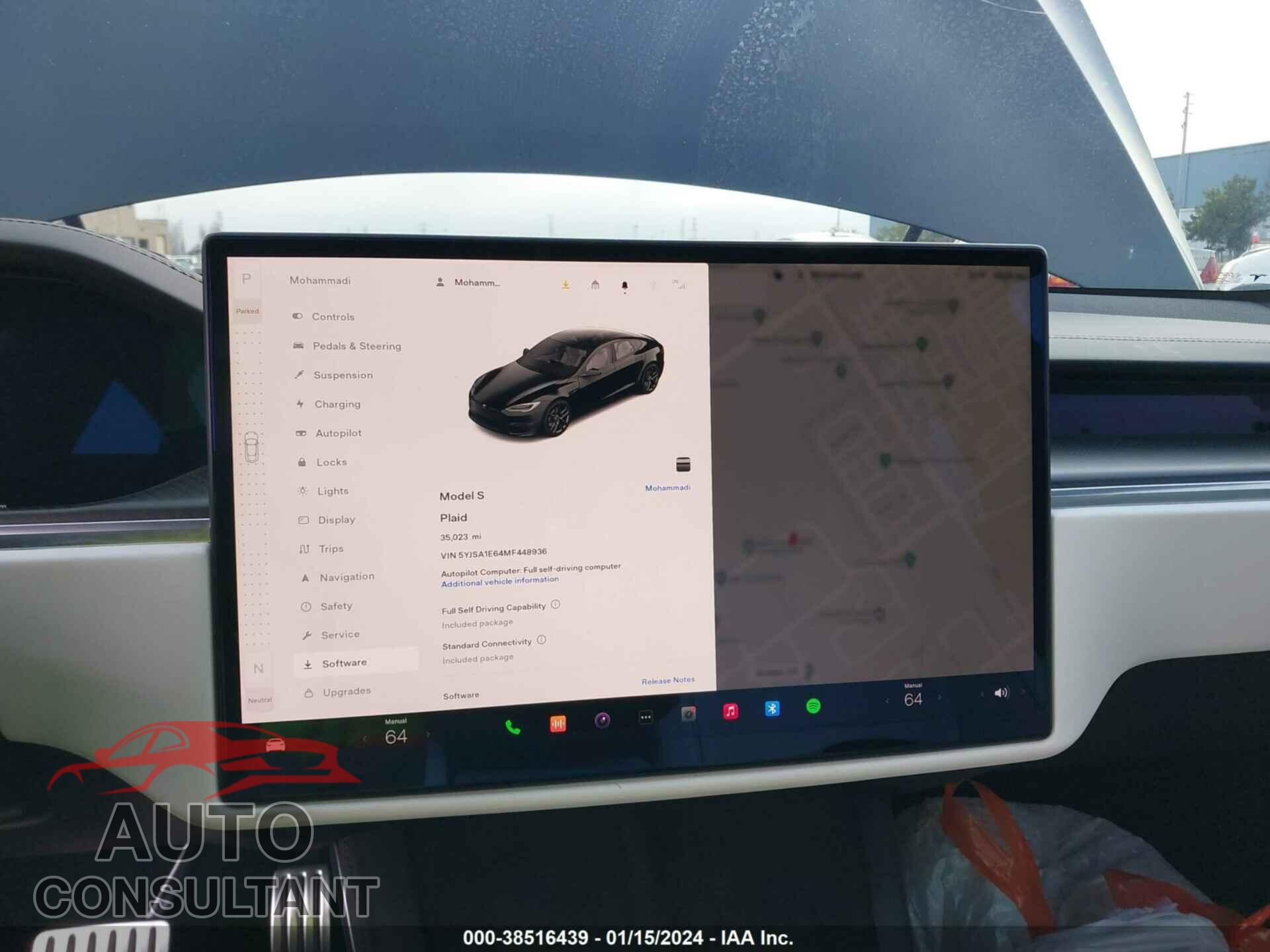 TESLA MODEL S 2021 - 5YJSA1E64MF448936