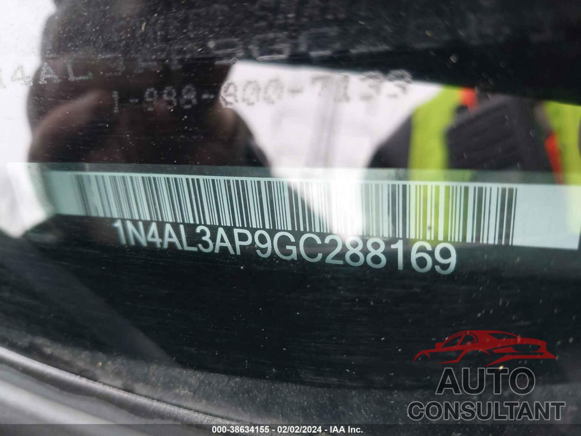 NISSAN ALTIMA 2016 - 1N4AL3AP9GC288169