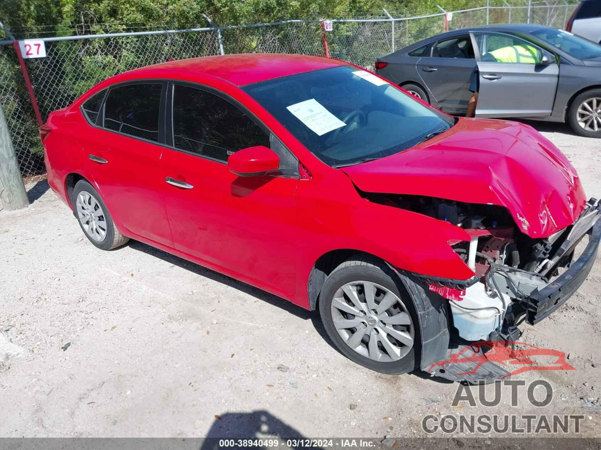 NISSAN SENTRA 2017 - 3N1AB7AP5HL696035