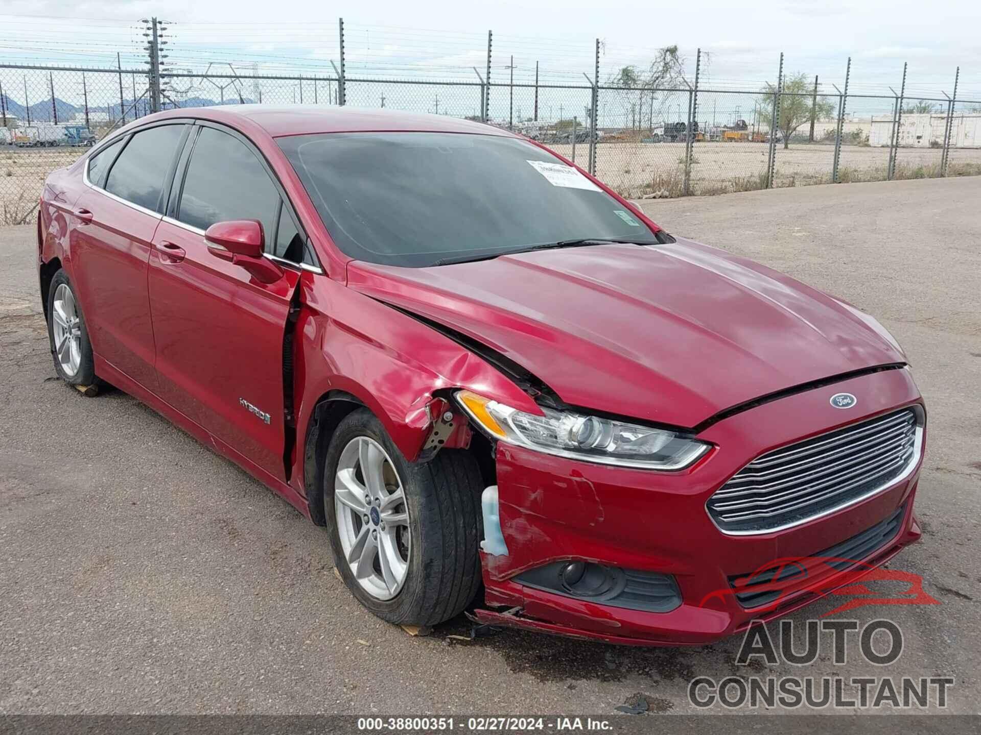 FORD FUSION HYBRID 2016 - 3FA6P0LU1GR297011