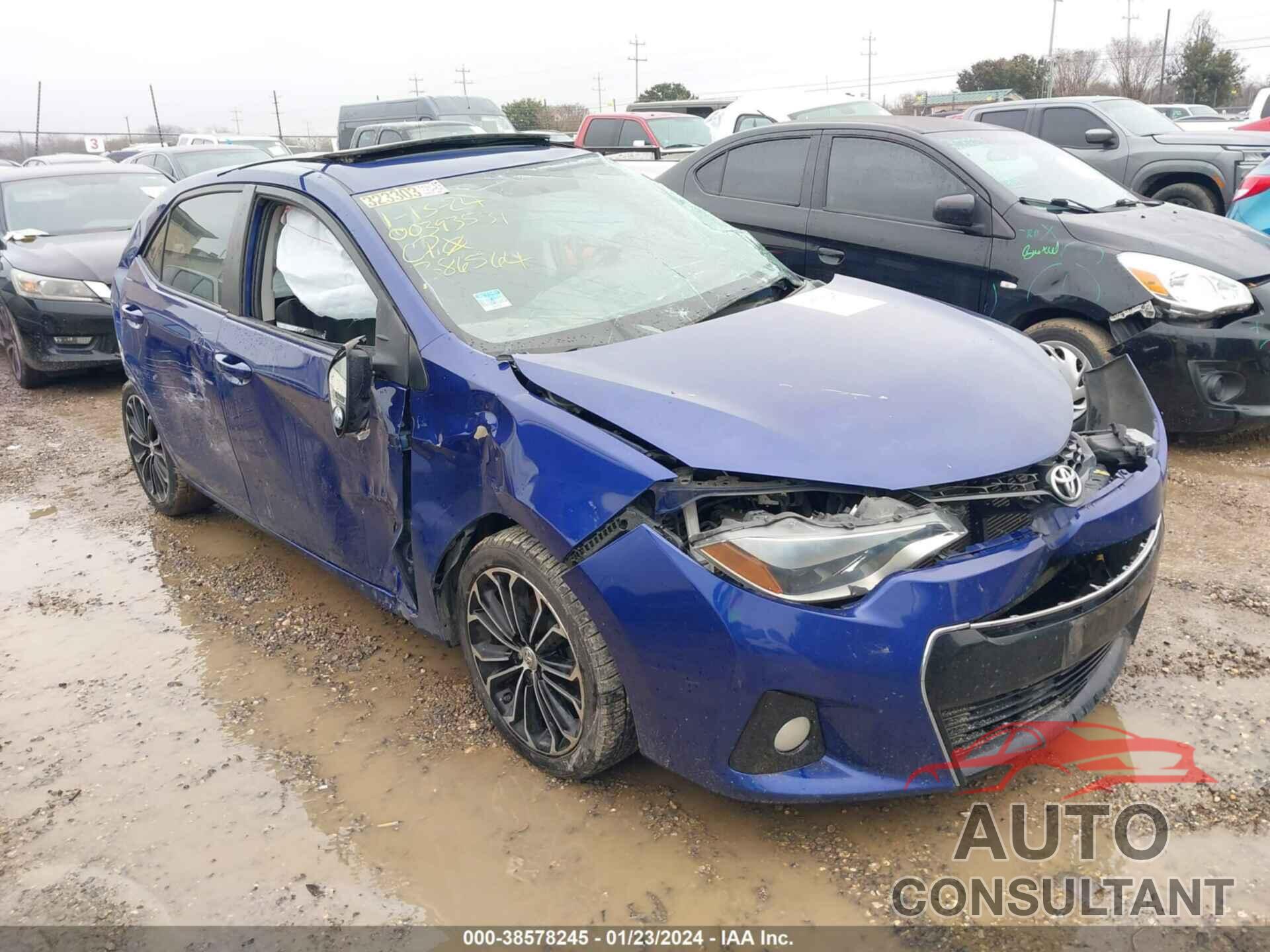 TOYOTA COROLLA 2016 - 5YFBURHE9GP386564