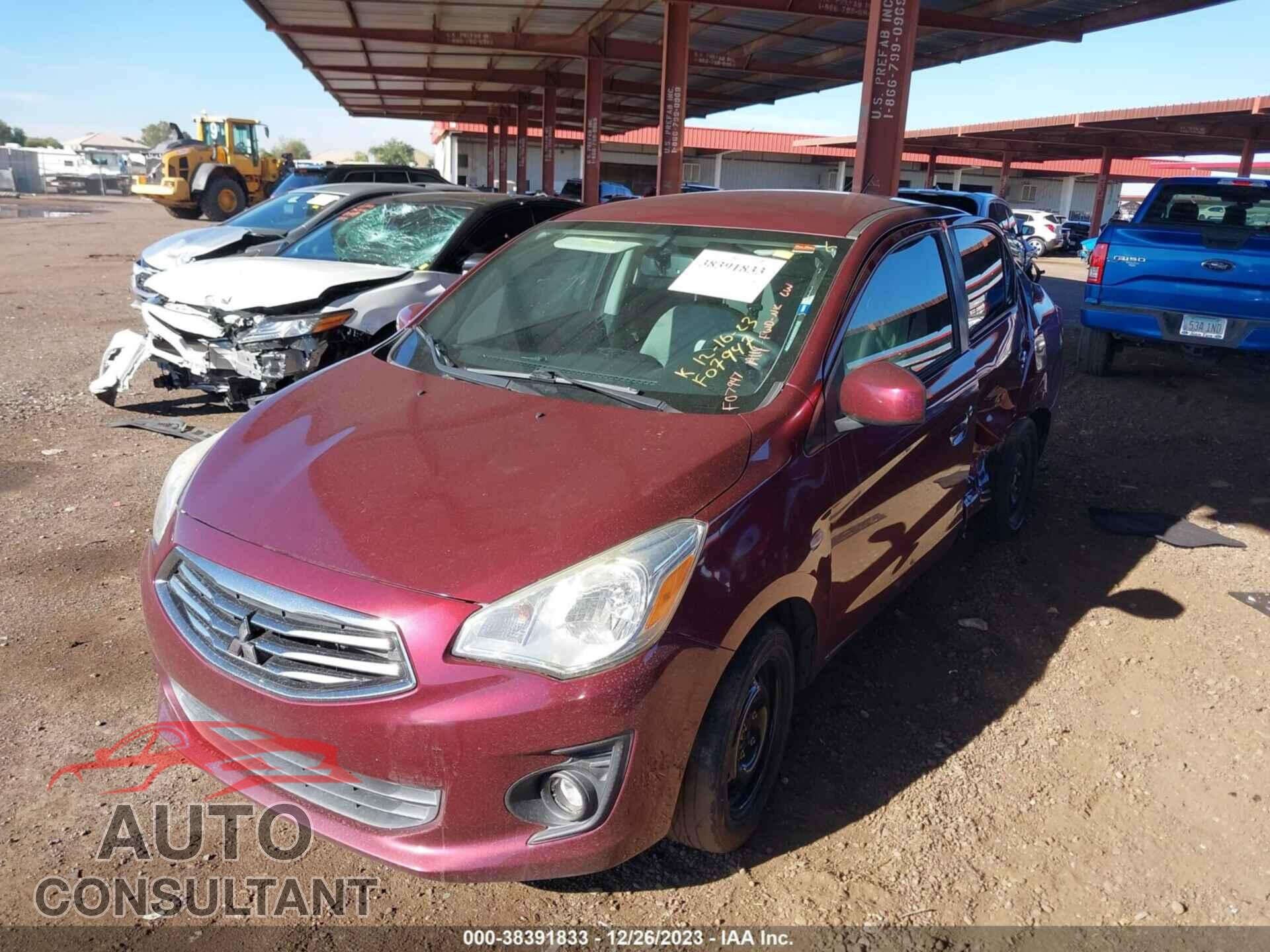 MITSUBISHI MIRAGE 2017 - ML32F3FJ4HHF07947