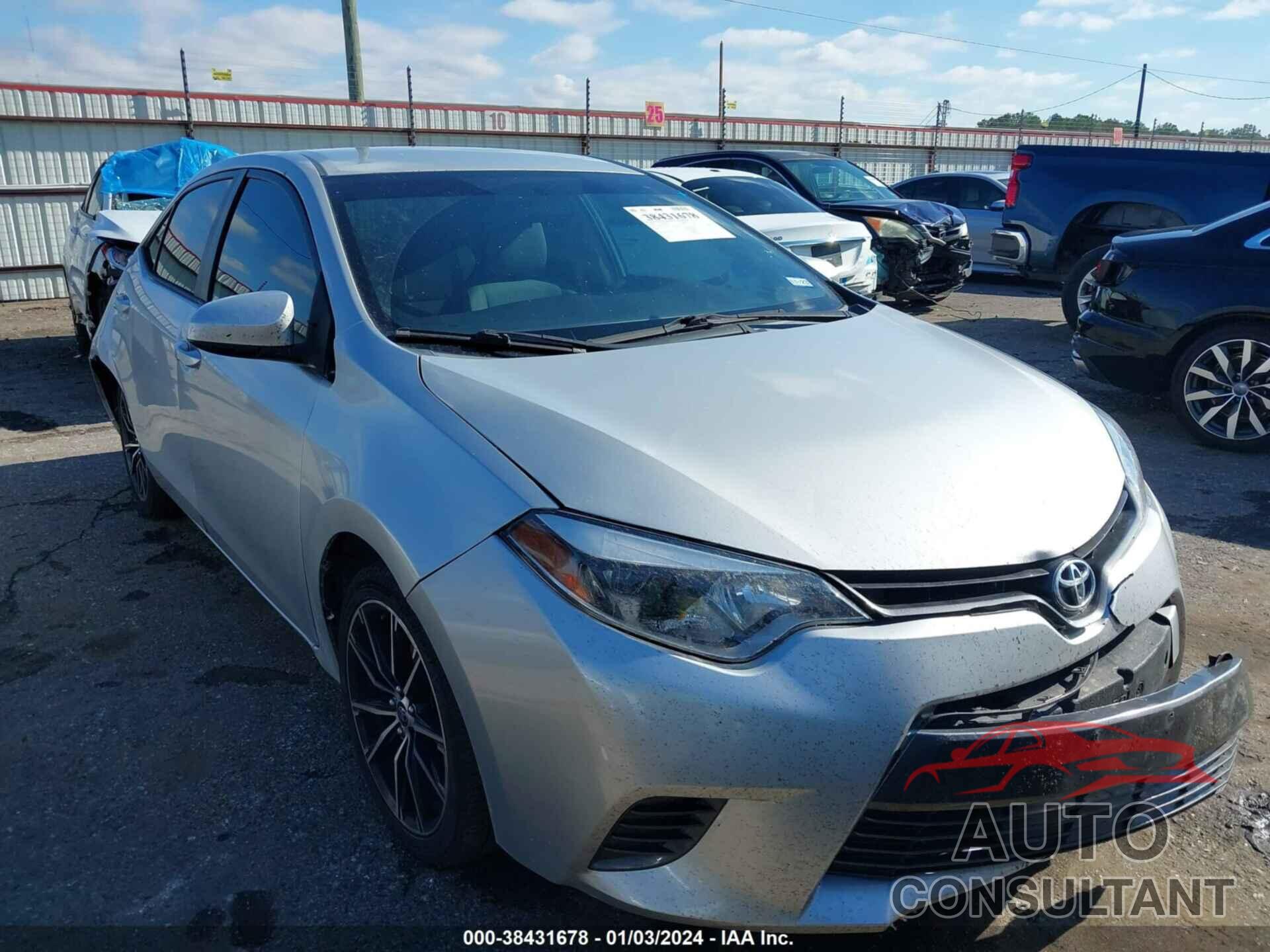 TOYOTA COROLLA 2016 - 2T1BURHE9GC652522