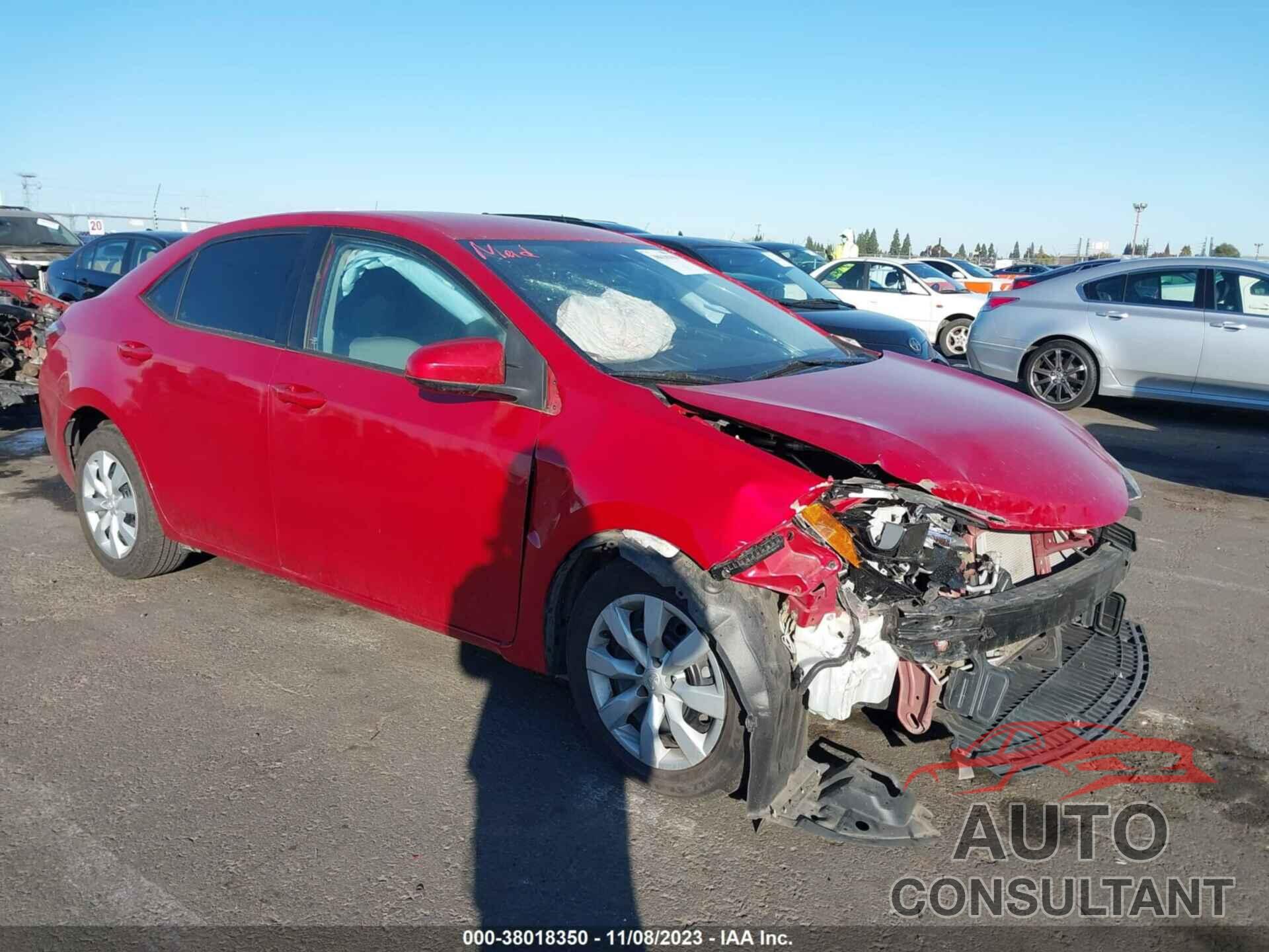 TOYOTA COROLLA 2016 - 5YFBURHE1GP536912