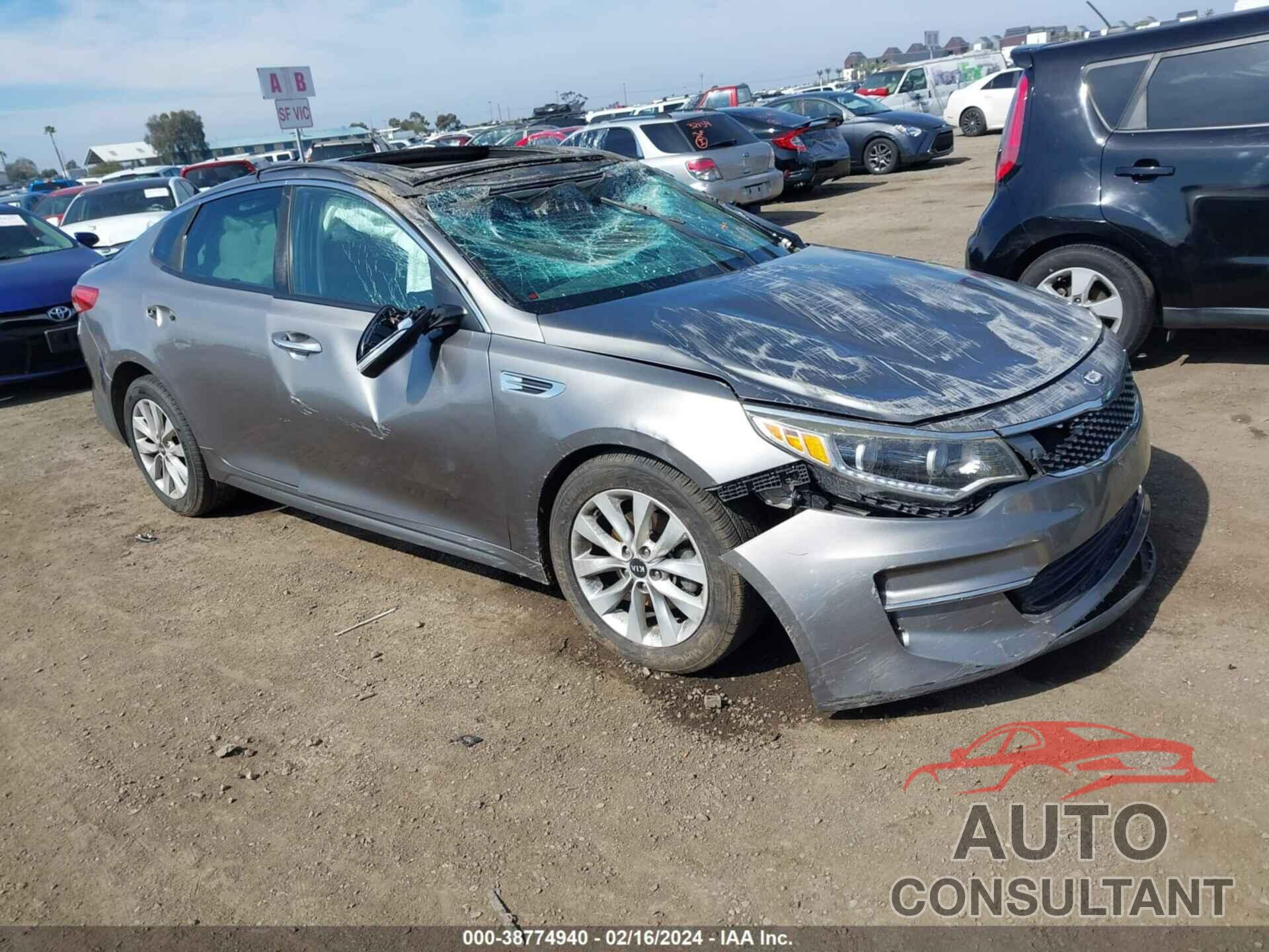 KIA OPTIMA 2016 - 5XXGU4L38GG066398