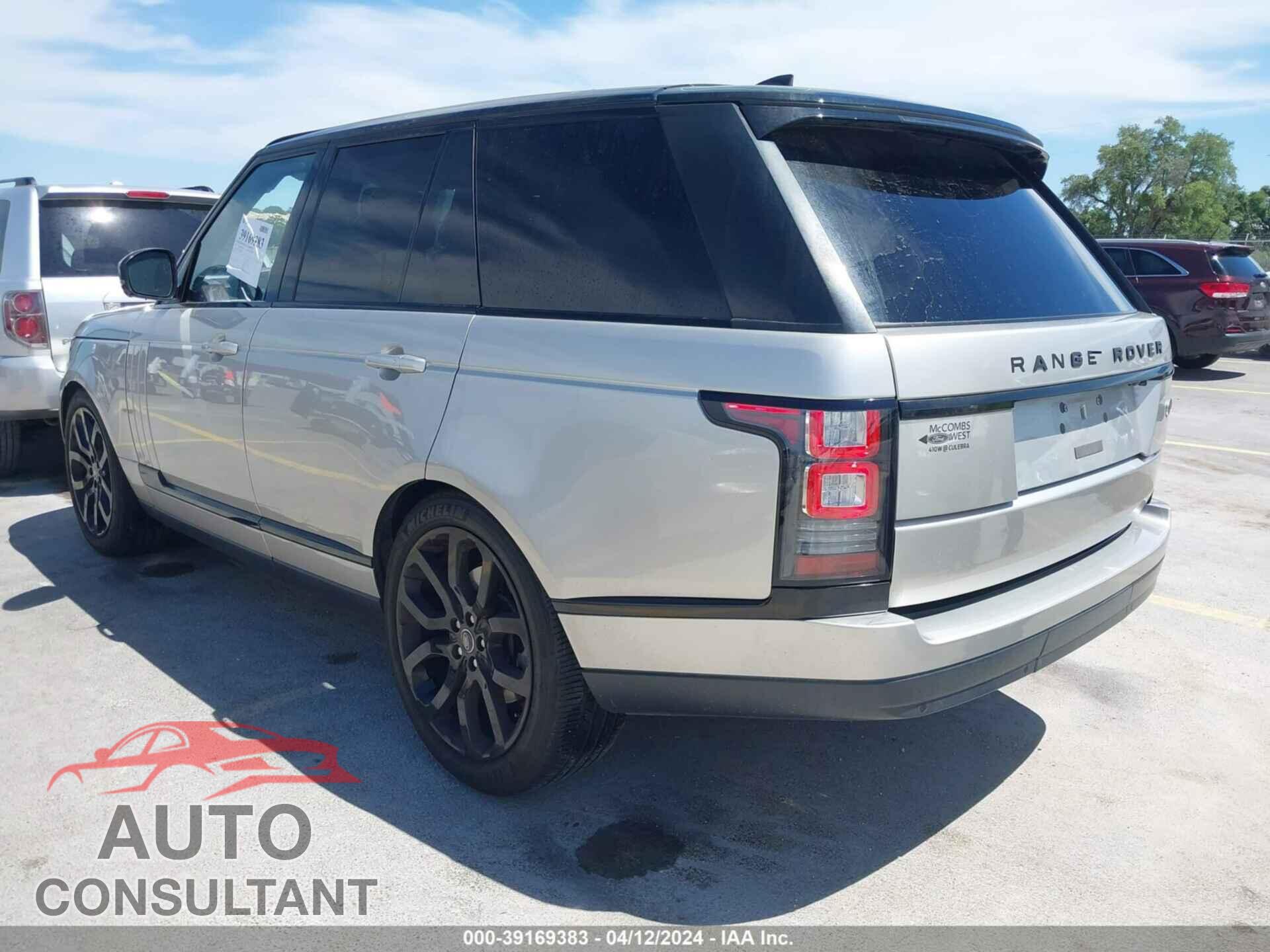 LAND ROVER RANGE ROVER 2017 - SALGS2FV9HA354802