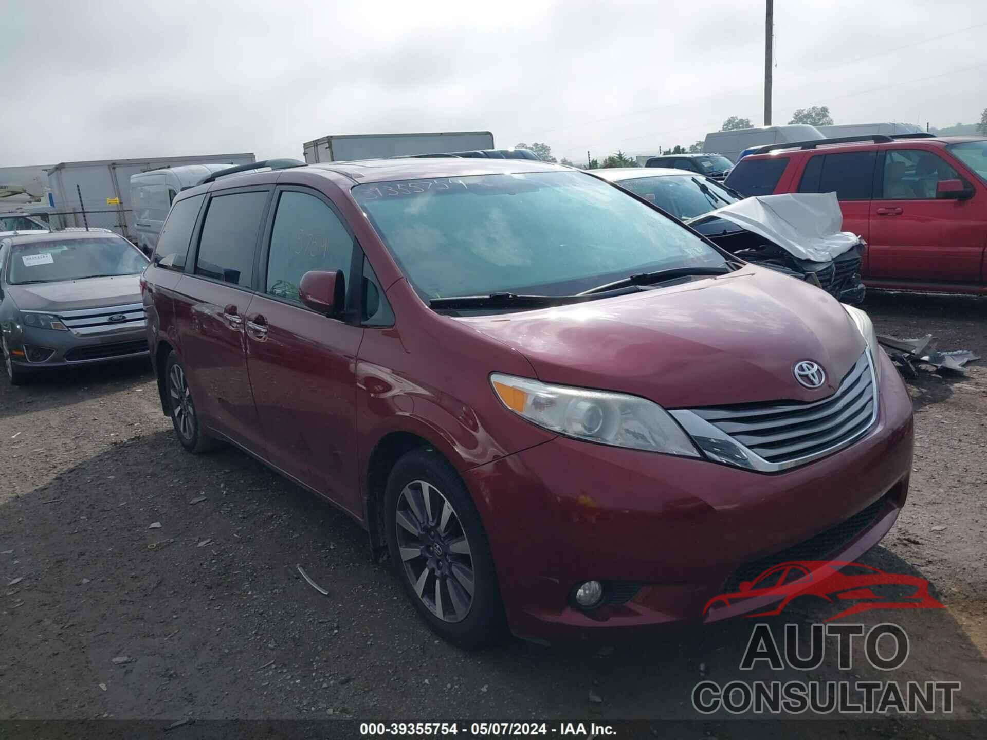 TOYOTA SIENNA 2017 - 5TDYZ3DC6HS856944