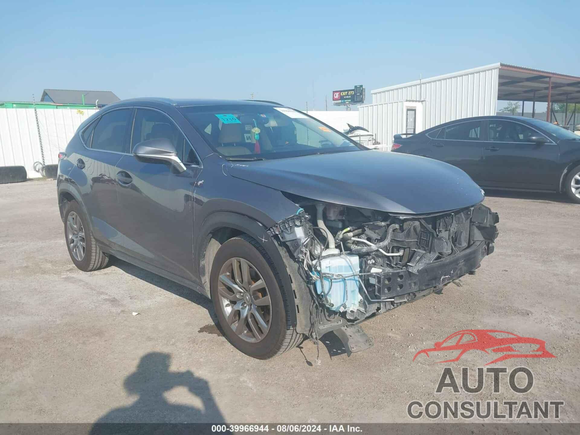 LEXUS NX 200T 2016 - JTJBARBZ6G2081877