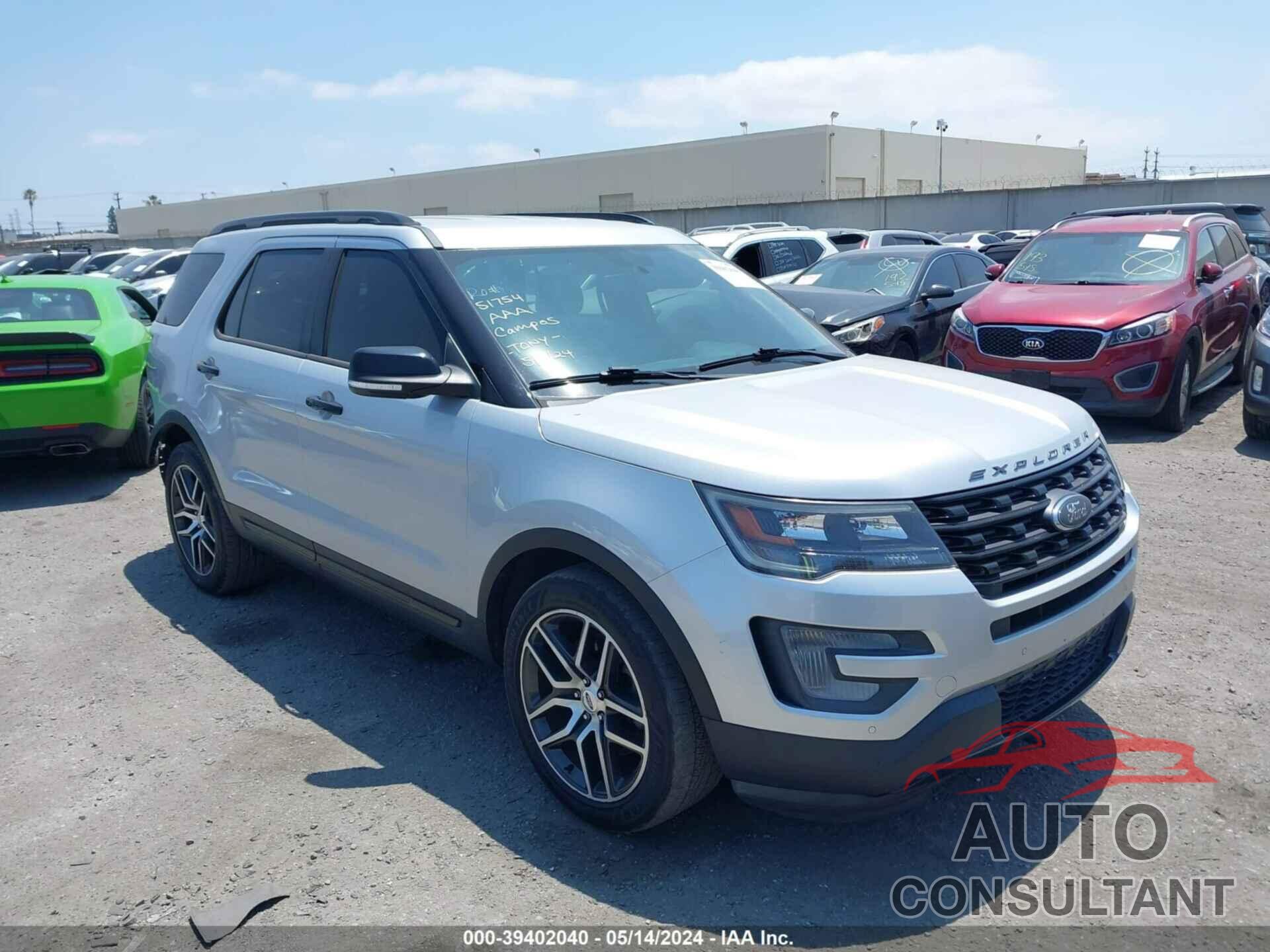 FORD EXPLORER 2017 - 1FM5K8GT2HGE12255