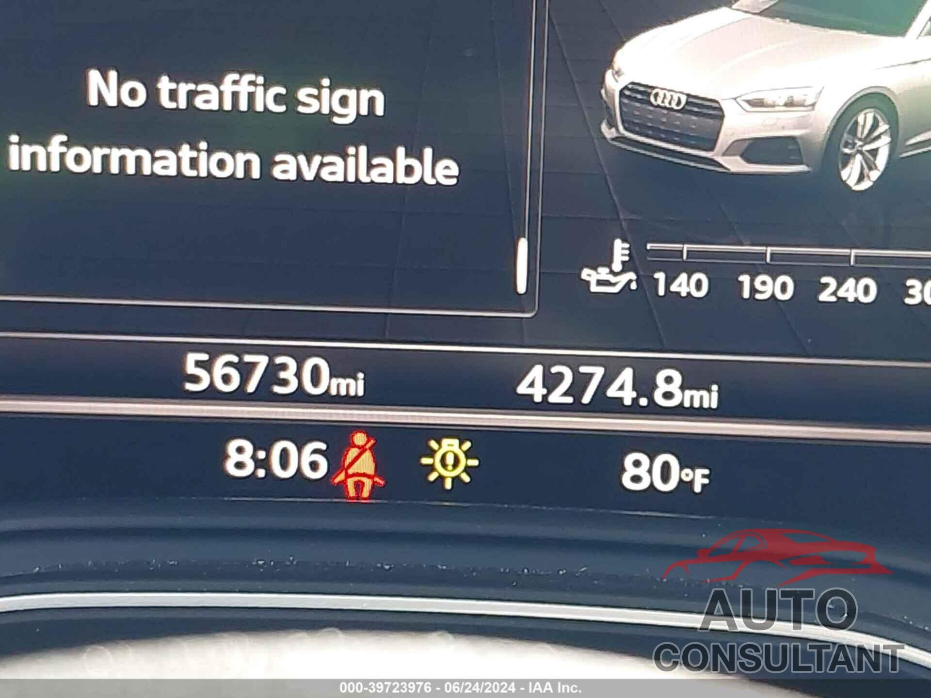 AUDI A5 2018 - WAU2NGF54JN018928
