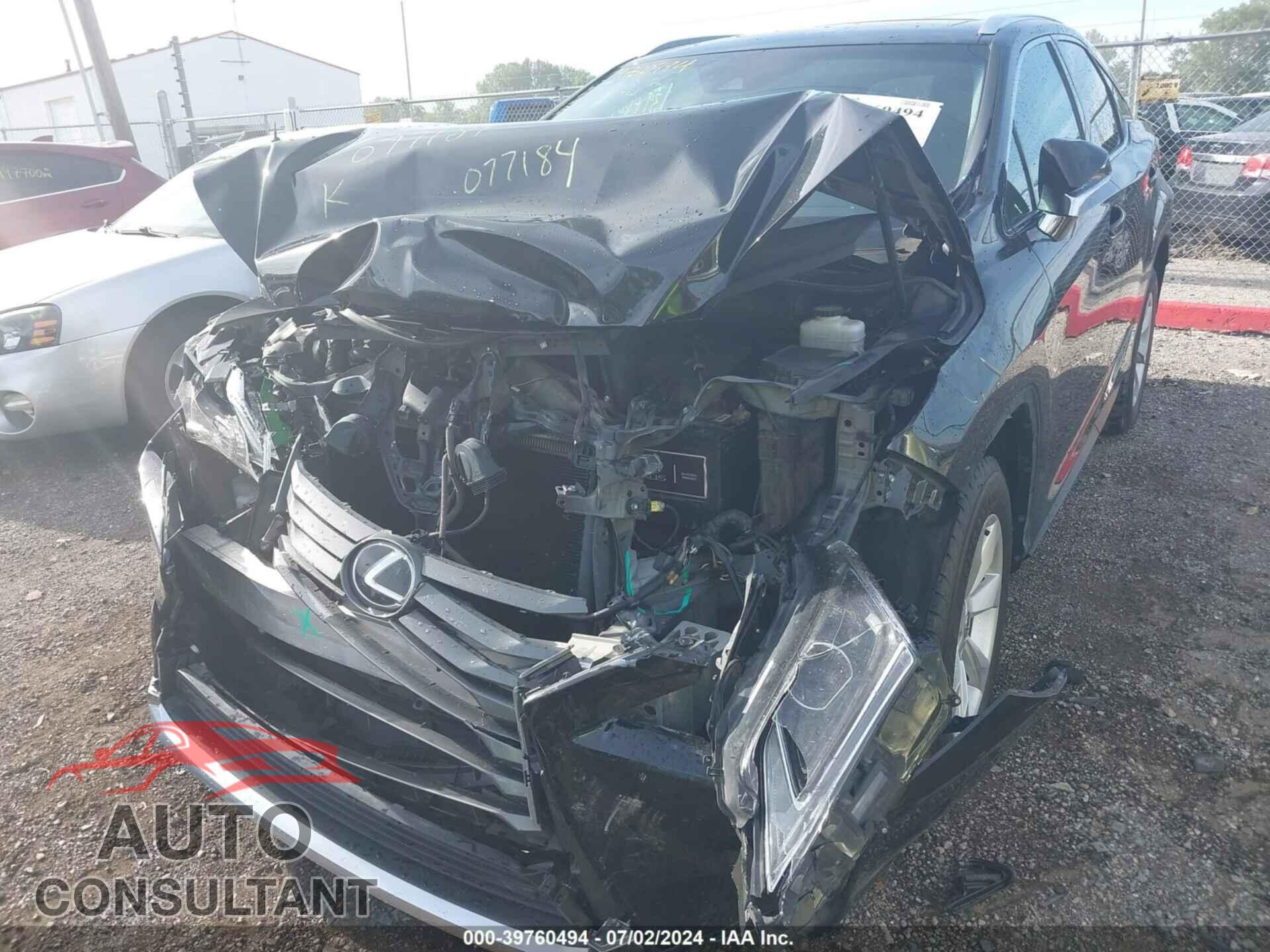 LEXUS RX 350 2017 - 2T2BZMCA2HC077184