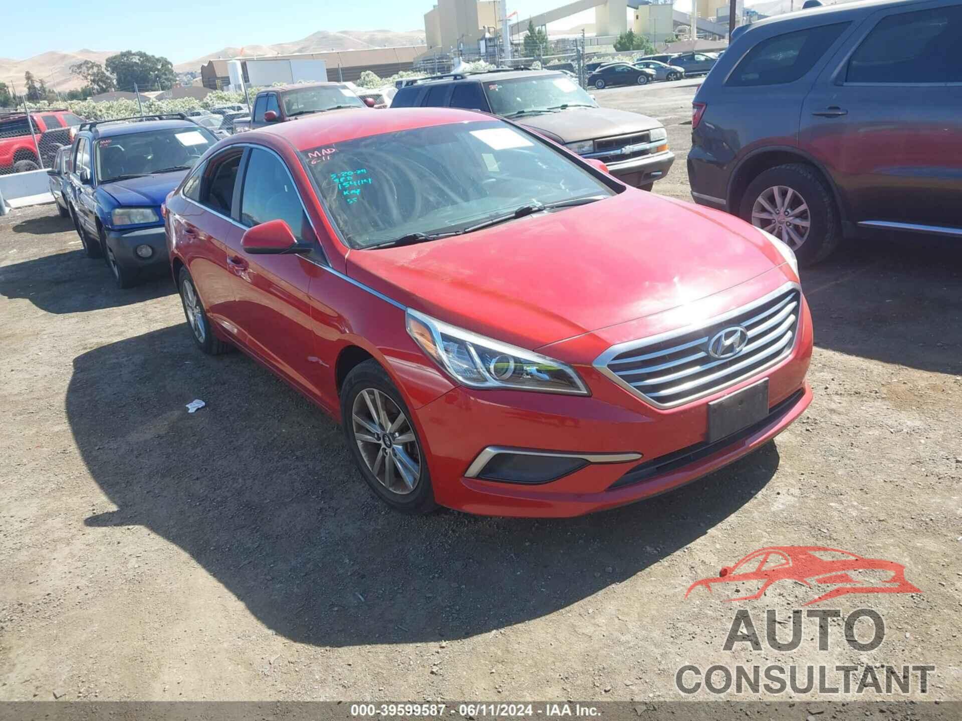 HYUNDAI SONATA 2017 - 5NPE24AF9HH445264