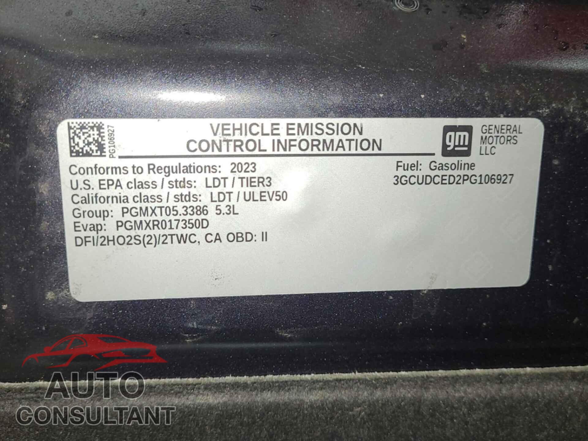 CHEVROLET SILVERADO 2023 - 3GCUDCED2PG106927