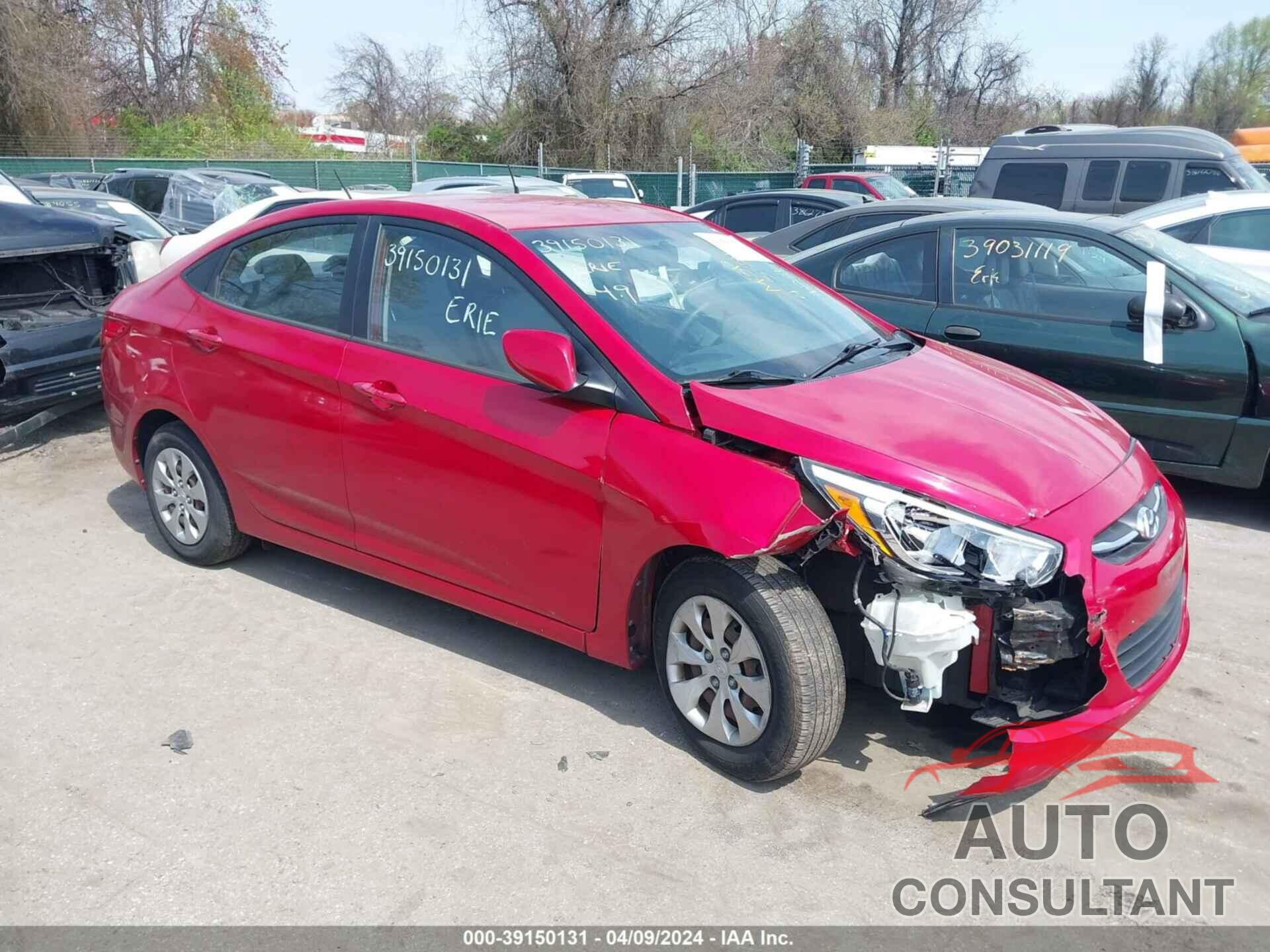 HYUNDAI ACCENT 2016 - KMHCT4AE7GU003644