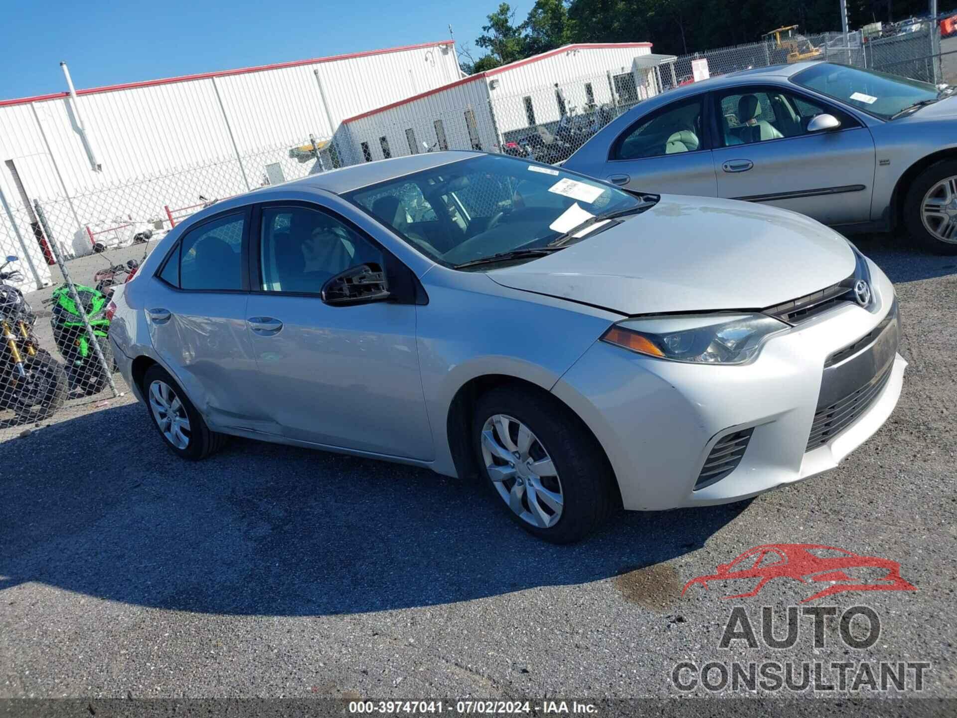 TOYOTA COROLLA 2016 - 2T1BURHE5GC699322