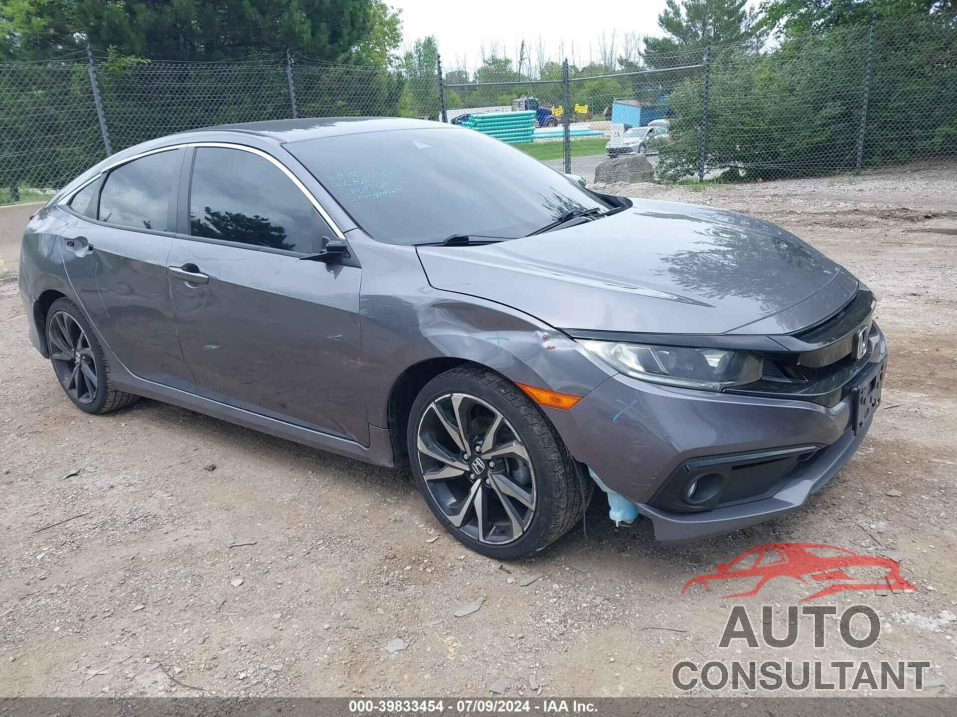 HONDA CIVIC 2019 - 2HGFC2F80KH509919