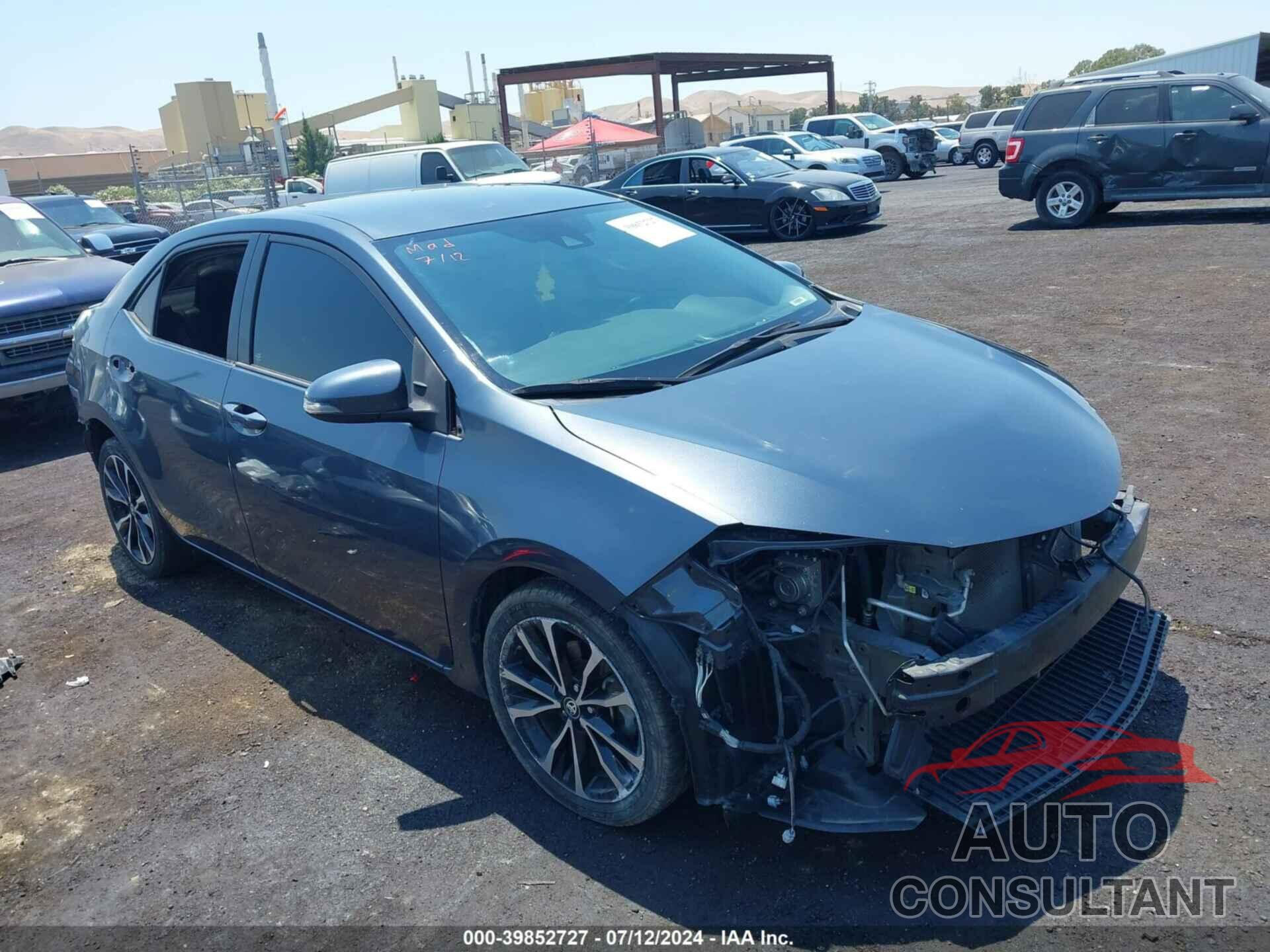 TOYOTA COROLLA 2017 - 5YFBURHE8HP707639