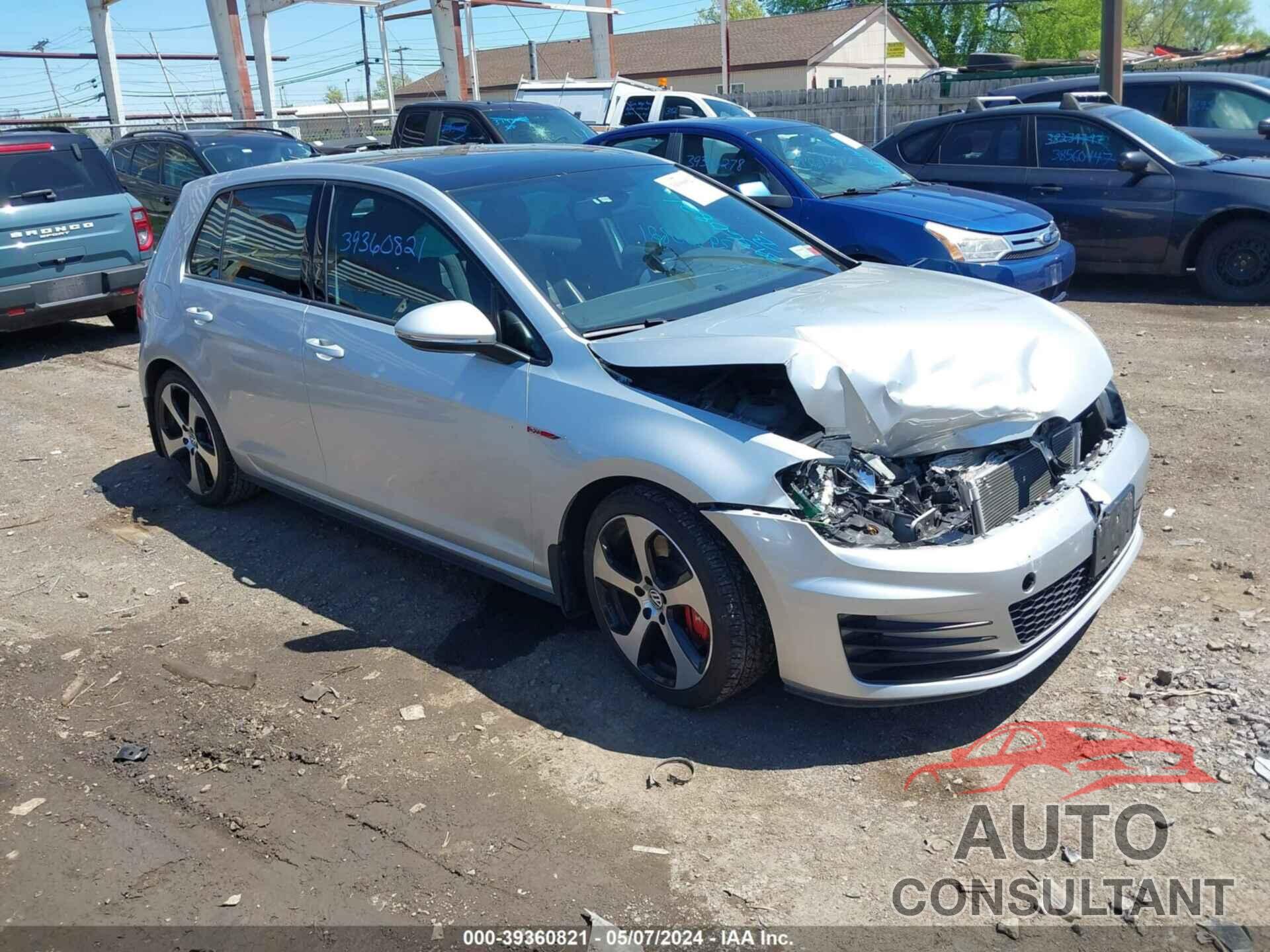 VOLKSWAGEN GOLF GTI 2016 - 3VW547AU1GM060250