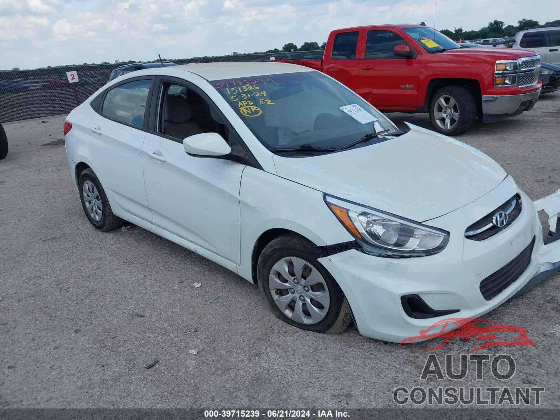 HYUNDAI ACCENT 2017 - KMHCT4AE5HU199035