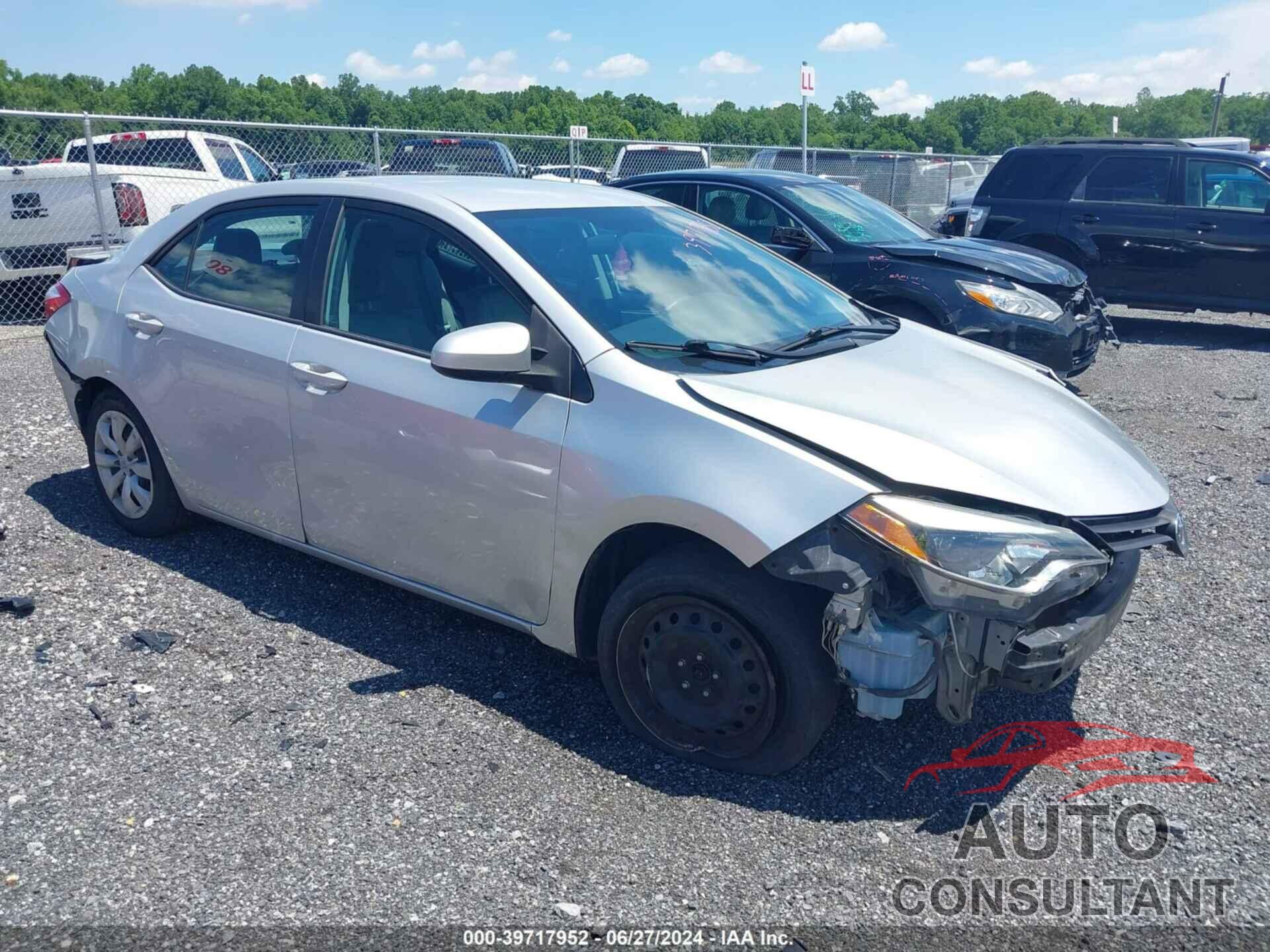 TOYOTA COROLLA 2016 - 2T1BURHE9GC586621