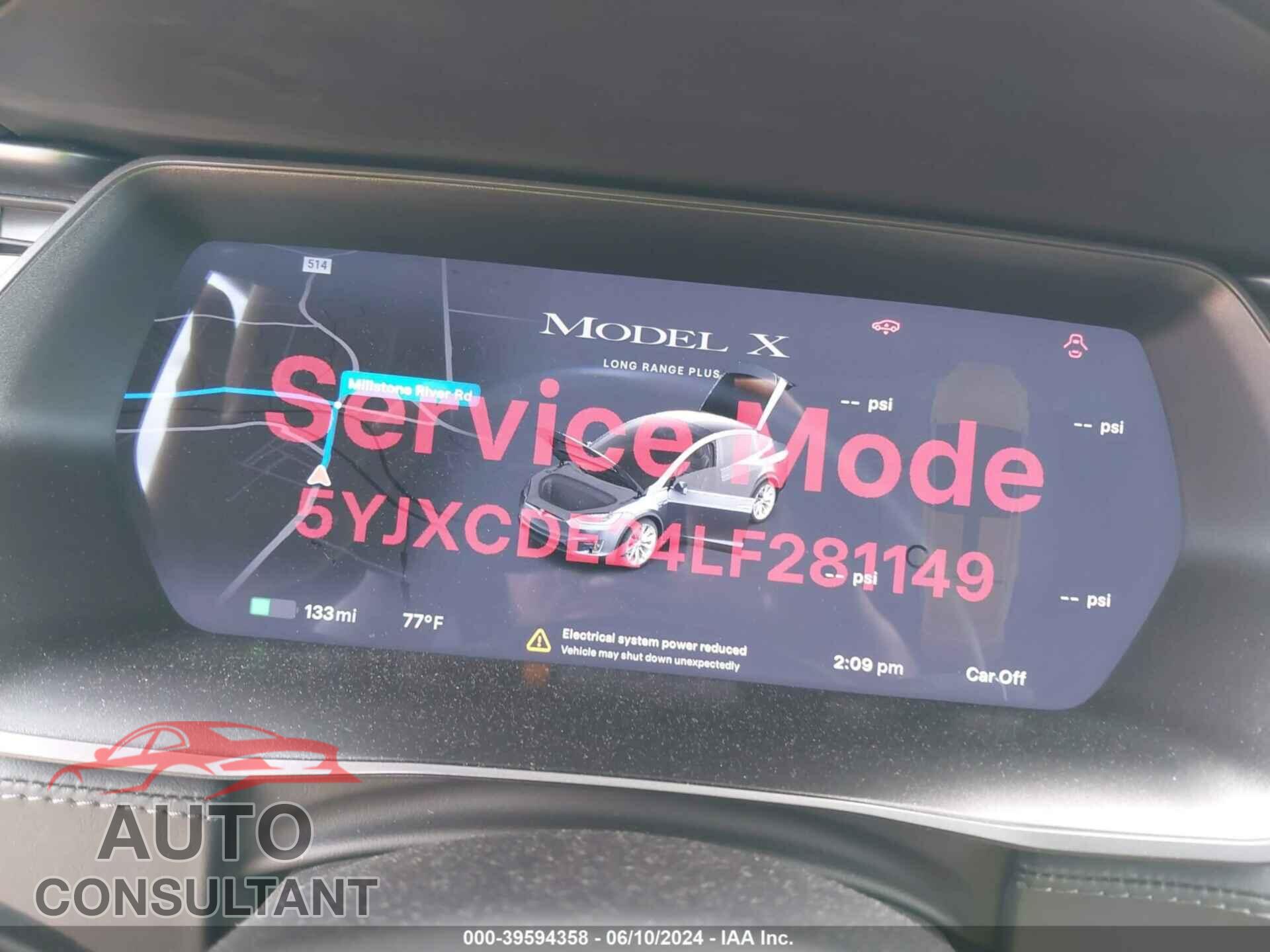 TESLA MODEL X 2020 - 5YJXCDE24LF281149