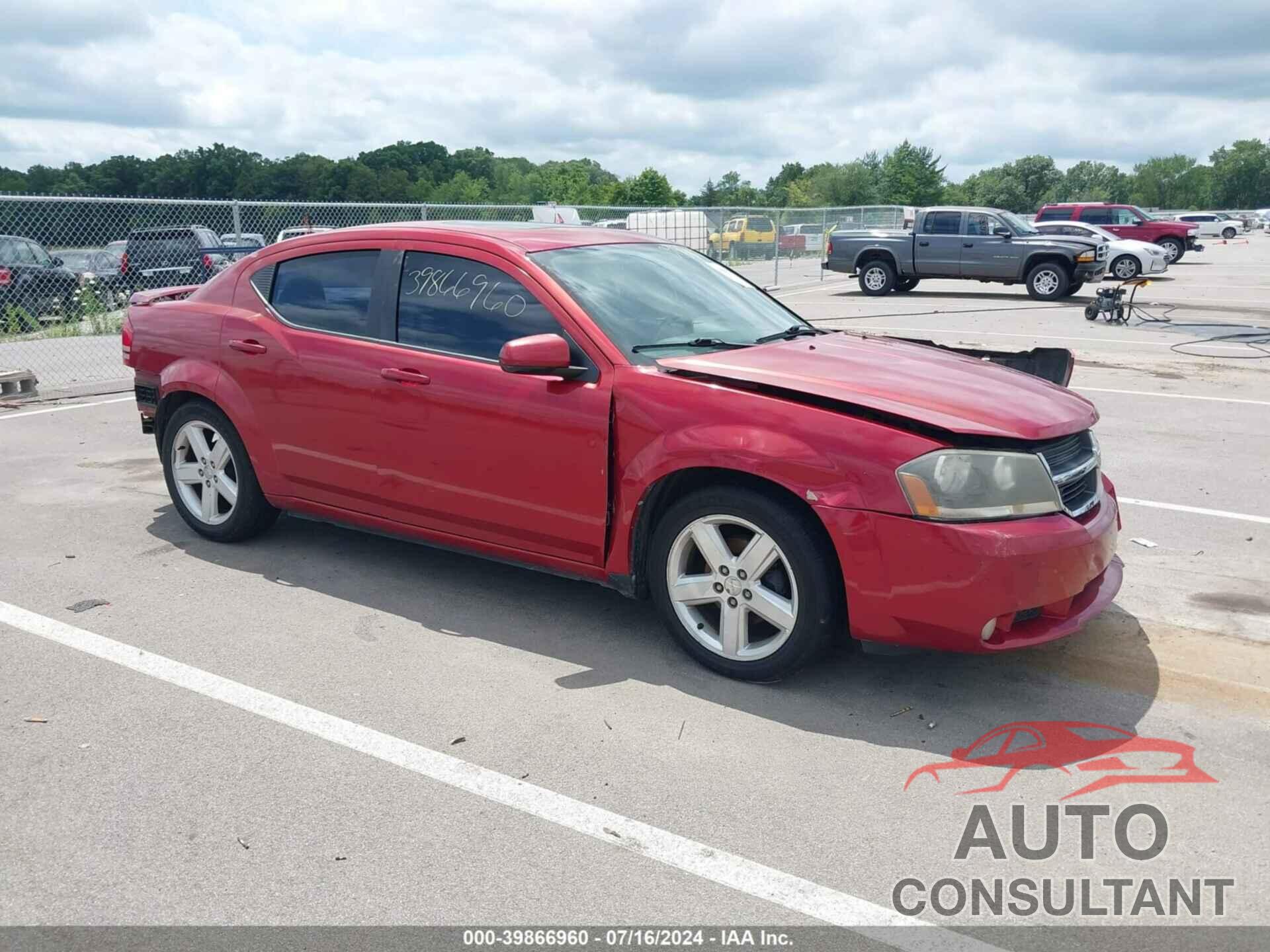DODGE AVENGER 2010 - 1B3CC5FV9AN161778