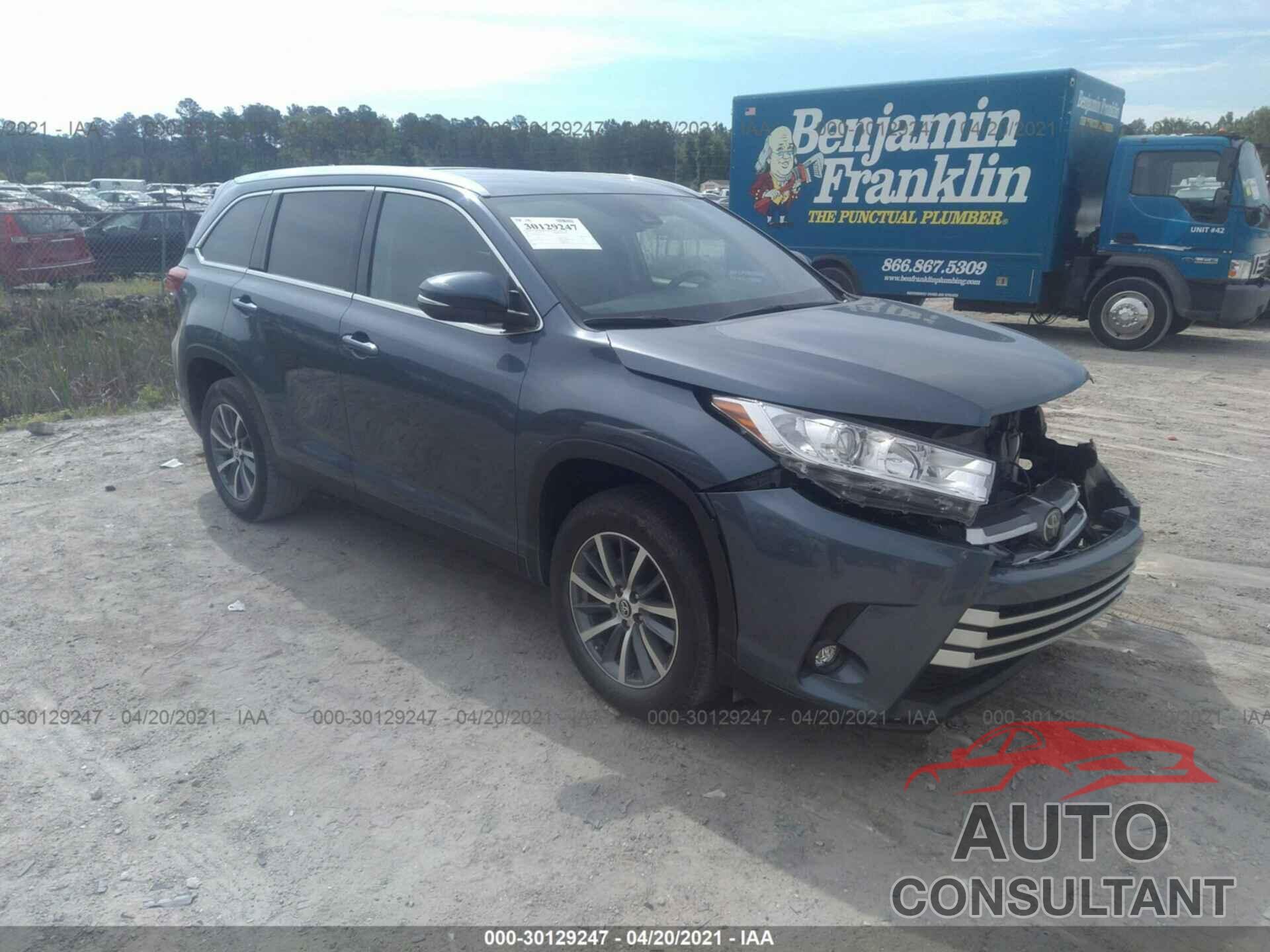 TOYOTA HIGHLANDER 2019 - 5TDKZRFH9KS312754