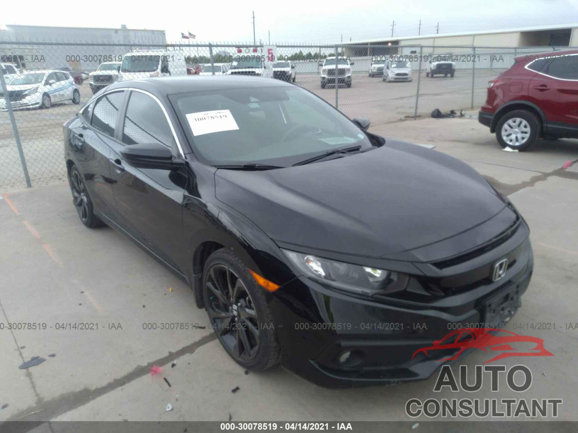 HONDA CIVIC SEDAN 2019 - 2HGFC2F85KH505249