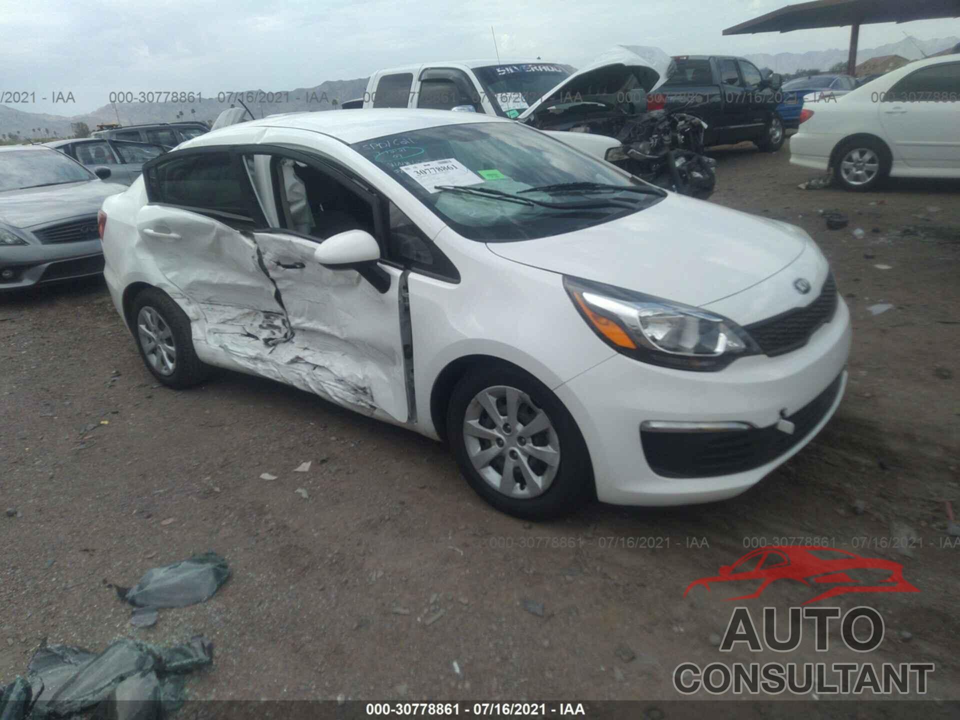KIA RIO 2016 - KNADM4A36G6625237