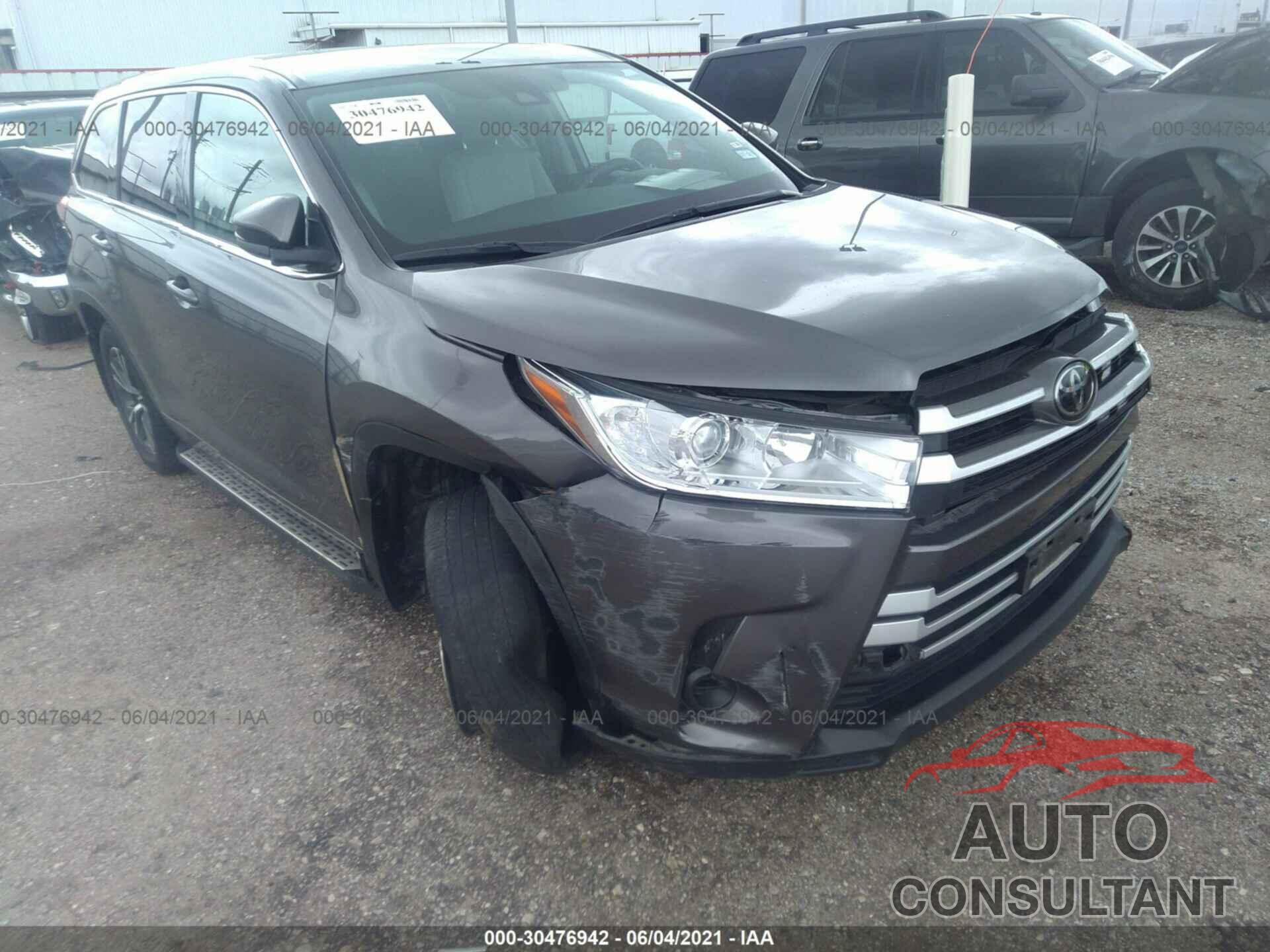 TOYOTA HIGHLANDER 2018 - 5TDZZRFHXJS255008