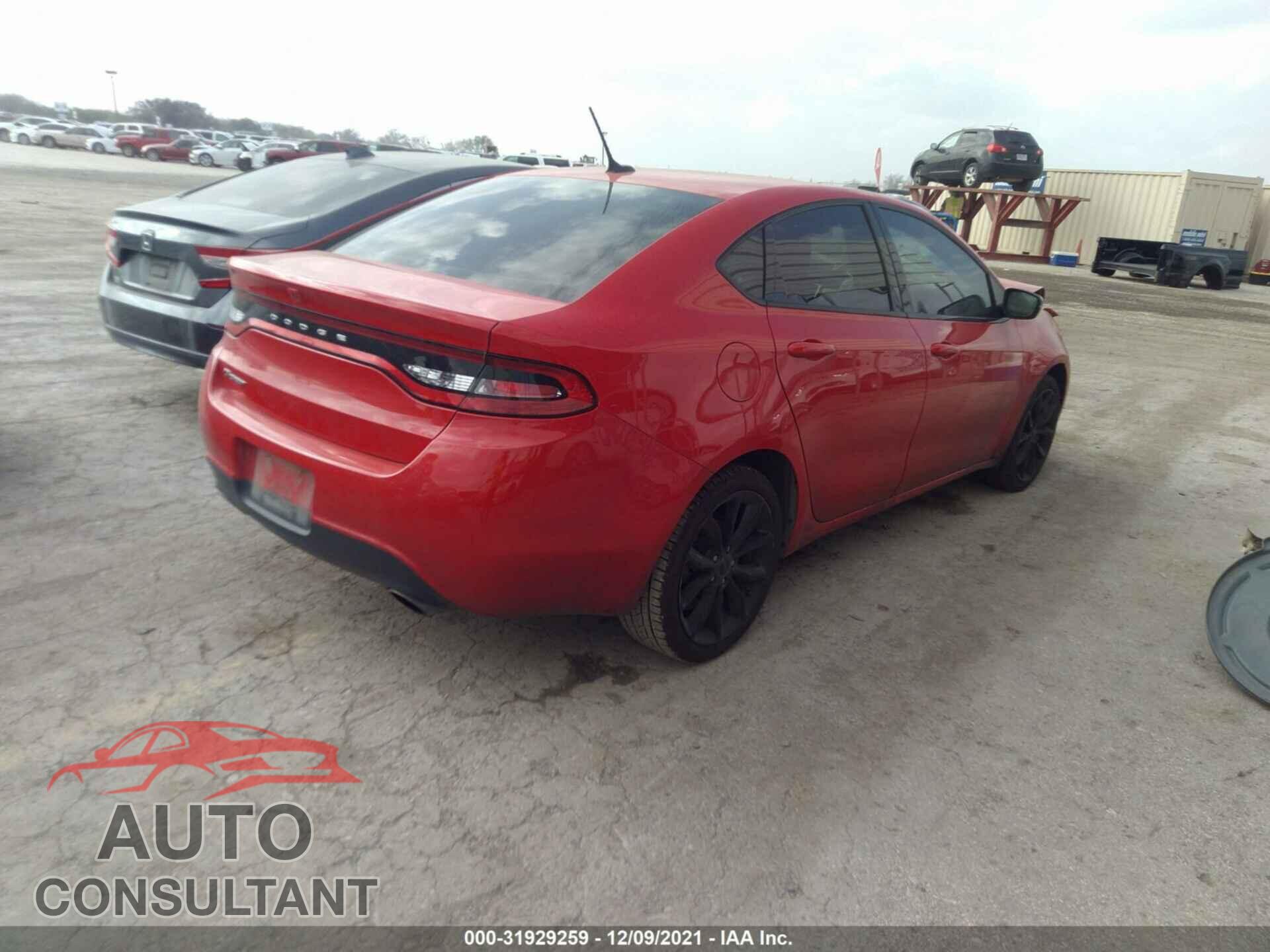 DODGE DART 2016 - 1C3CDFBB2GD762479
