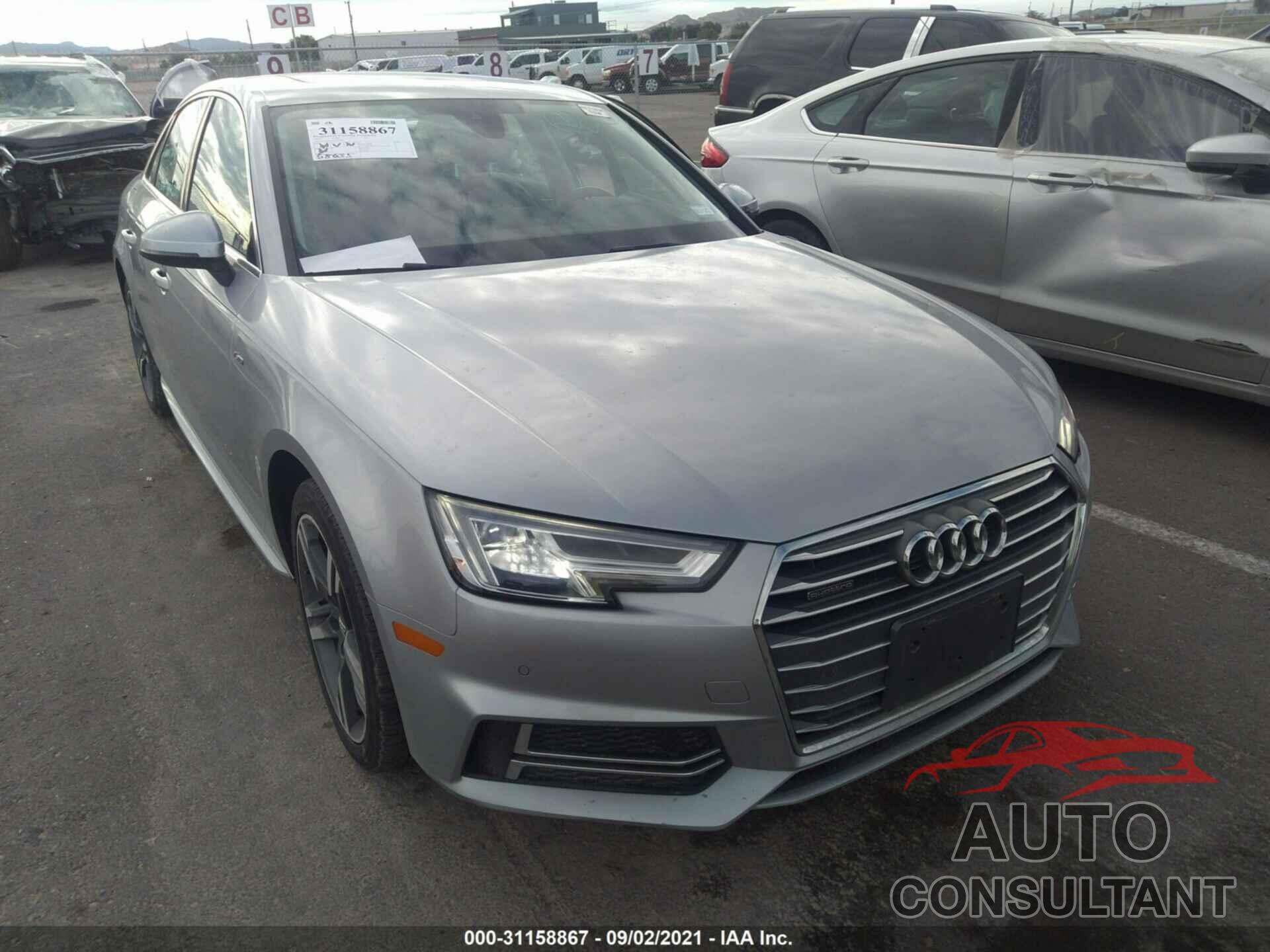 AUDI A4 2018 - WAUENAF42JA165919