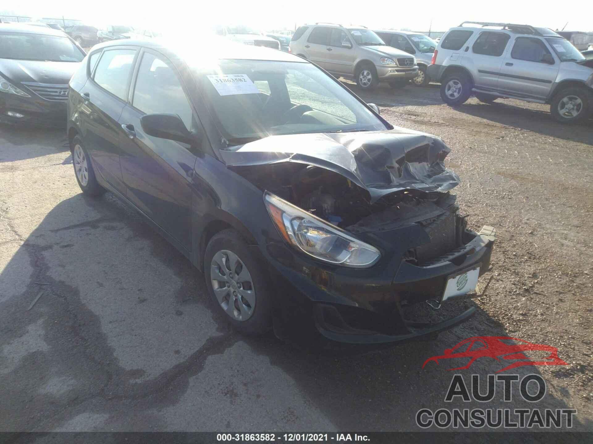 HYUNDAI ACCENT 2017 - KMHCT5AE3HU356017