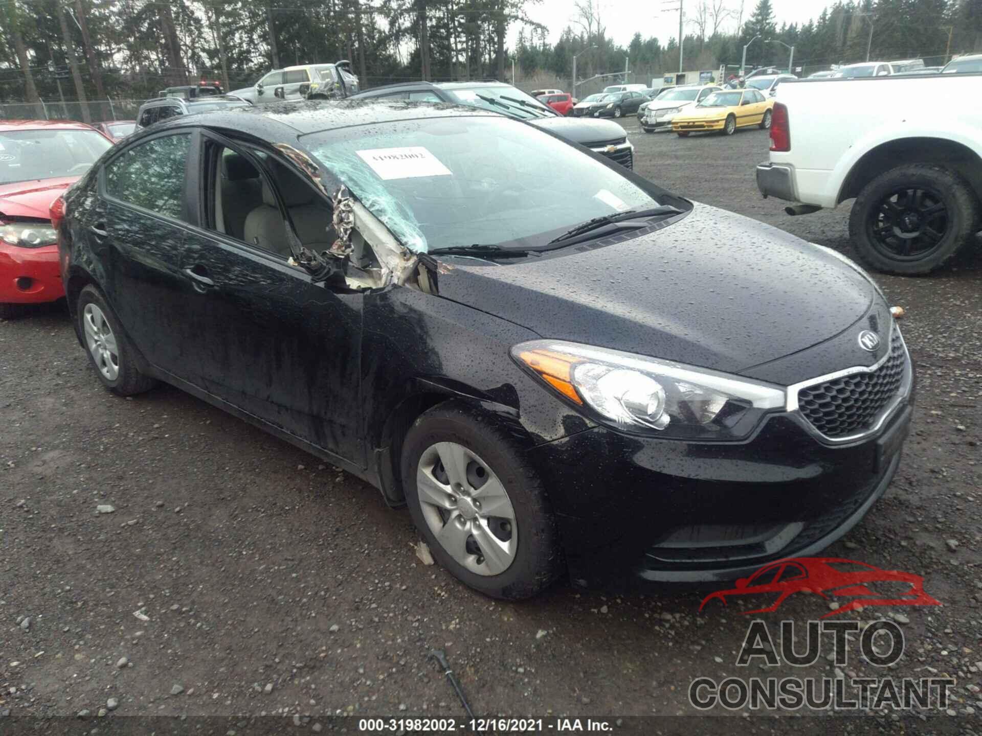KIA FORTE 2016 - KNAFK4A65G5554465