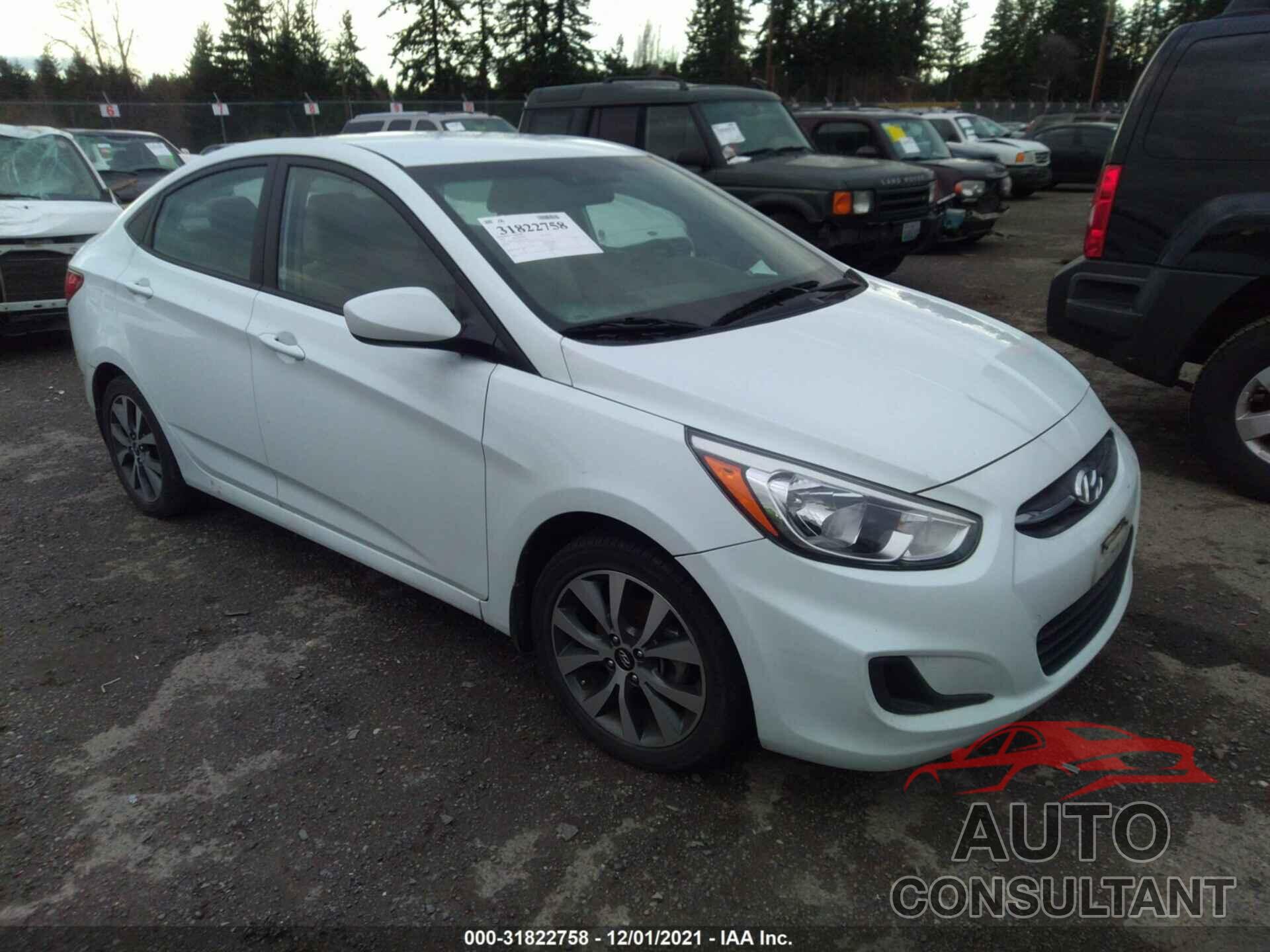 HYUNDAI ACCENT 2017 - KMHCT4AE3HU337669