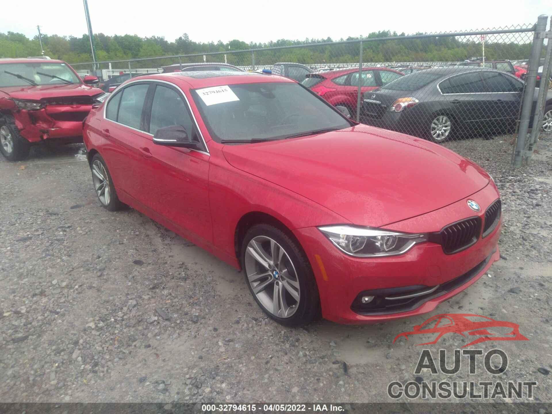 BMW 3 SERIES 2018 - WBA8D9C55JEM34144