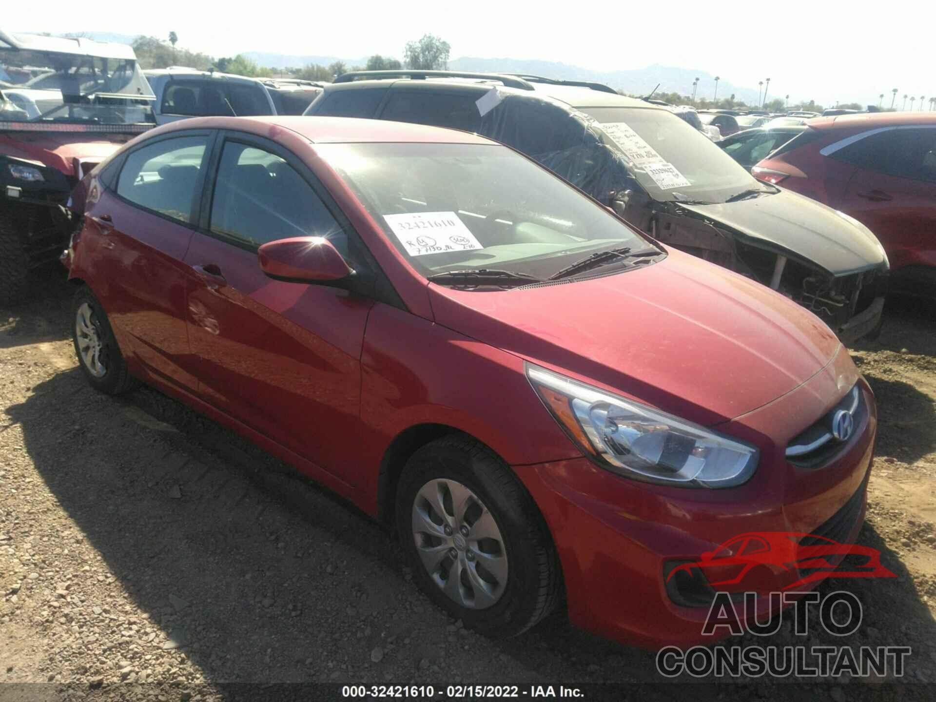 HYUNDAI ACCENT 2017 - KMHCT4AE7HU220953