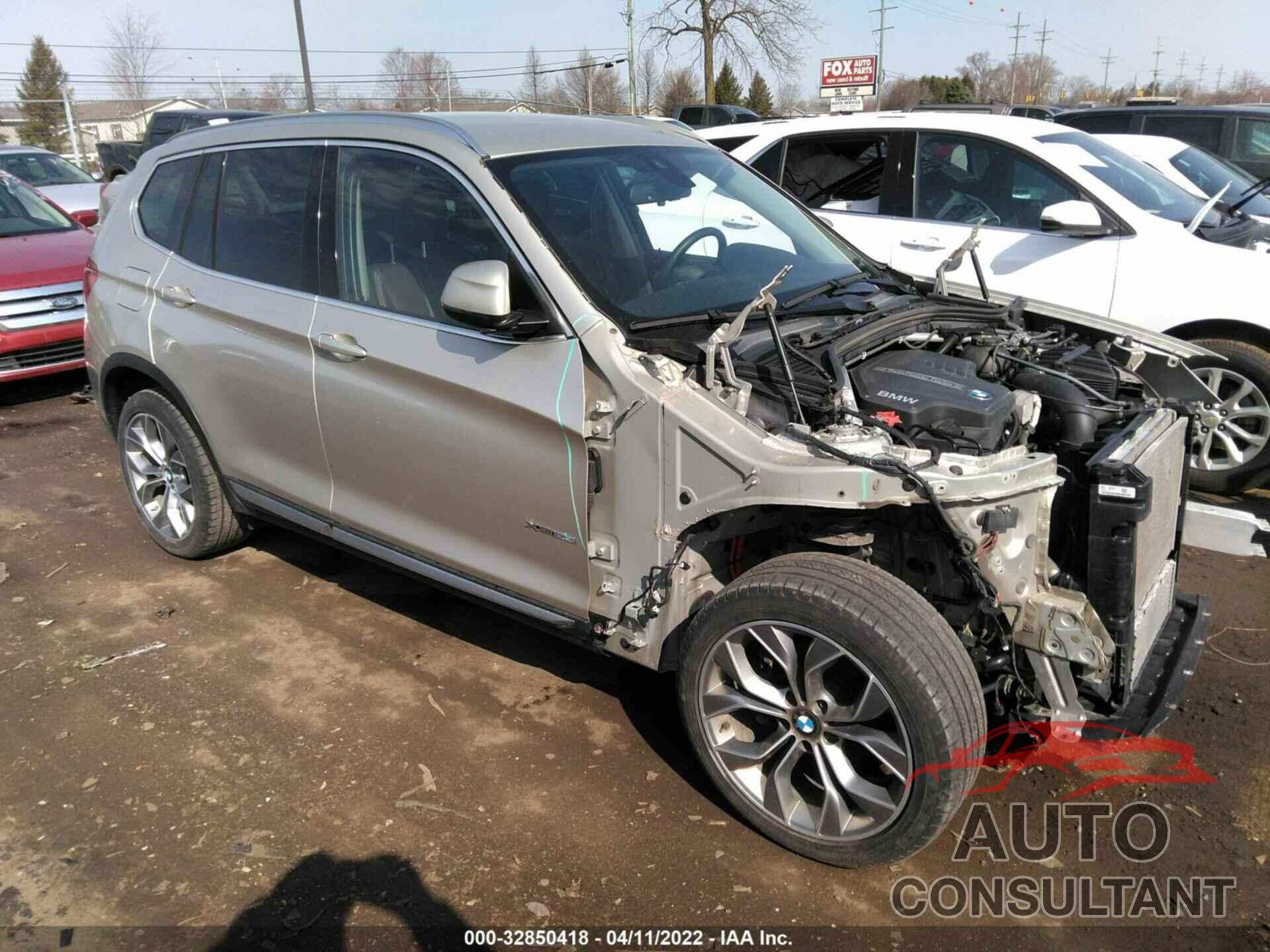 BMW X3 2016 - 5UXWX9C53G0D88452
