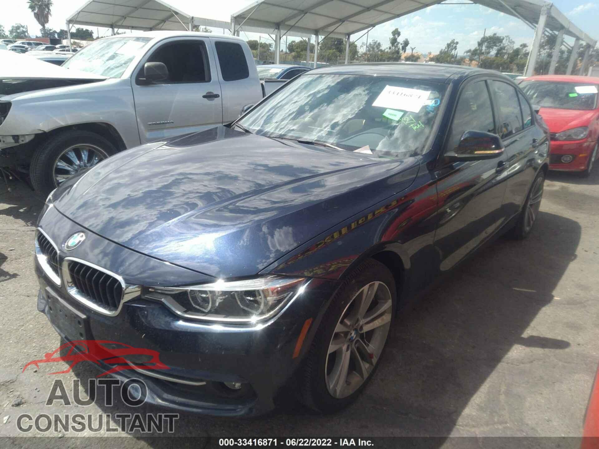 BMW 3 SERIES 2016 - WBA8E9G51GNU29698