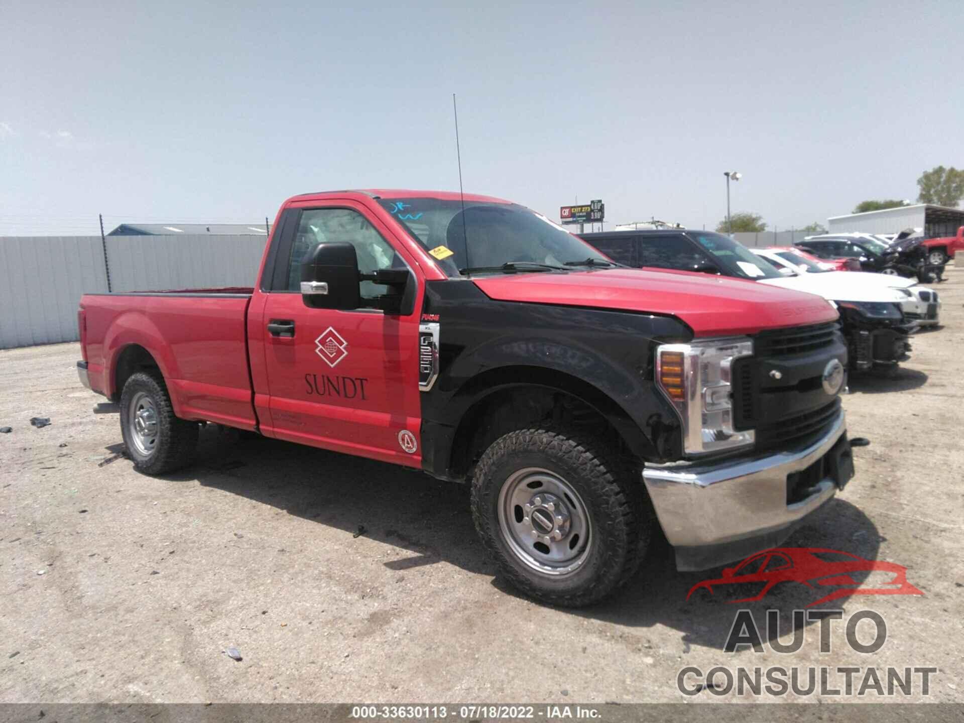 FORD SUPER DUTY F-250 SRW 2019 - 1FTBF2A6XKEC63088