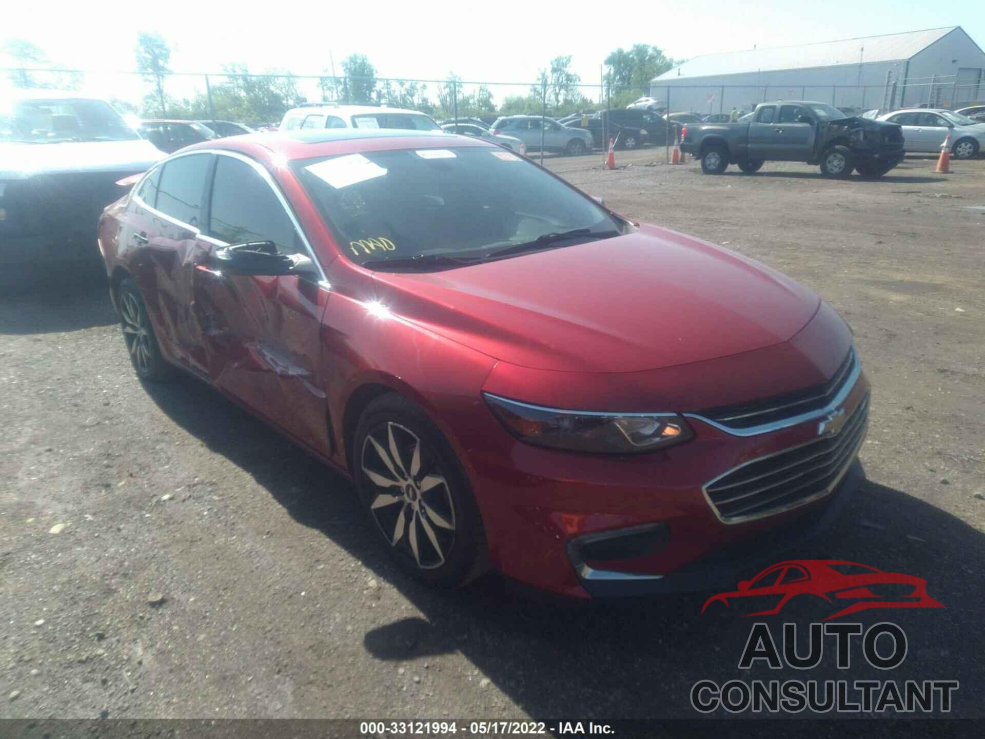 CHEVROLET MALIBU 2016 - 1G1ZE5ST2GF278265