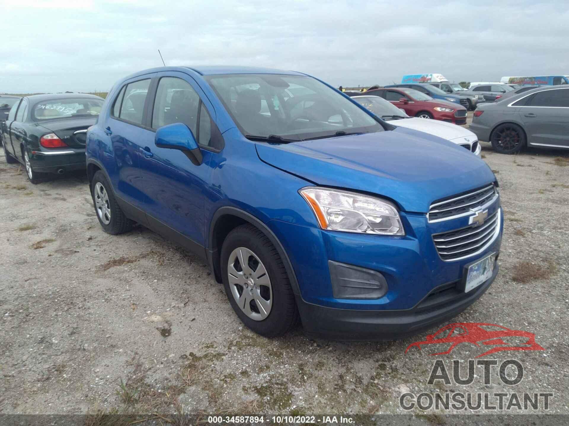 CHEVROLET TRAX 2016 - KL7CJKSB9GB636898