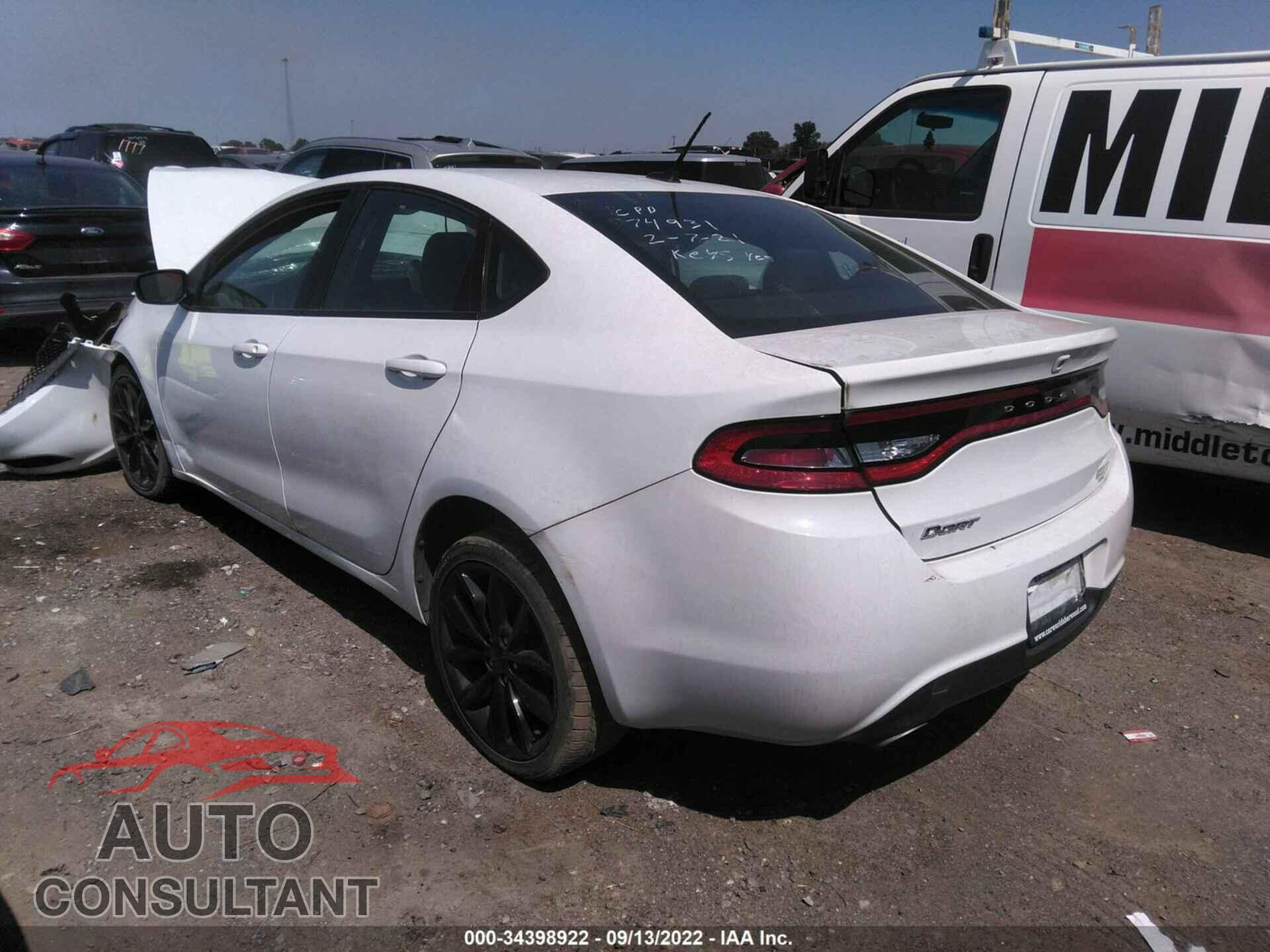 DODGE DART 2016 - 1C3CDFBB3GD680423