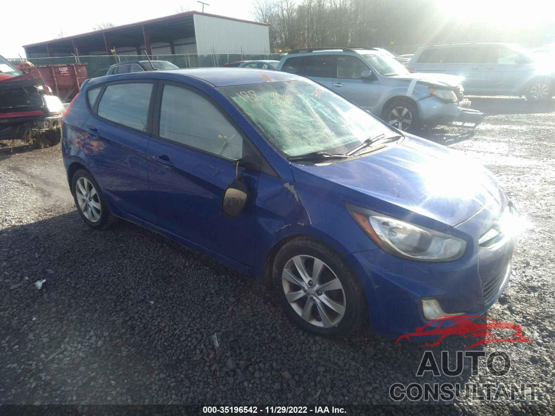 HYUNDAI ACCENT 2012 - KMHCU5AE5CU023789