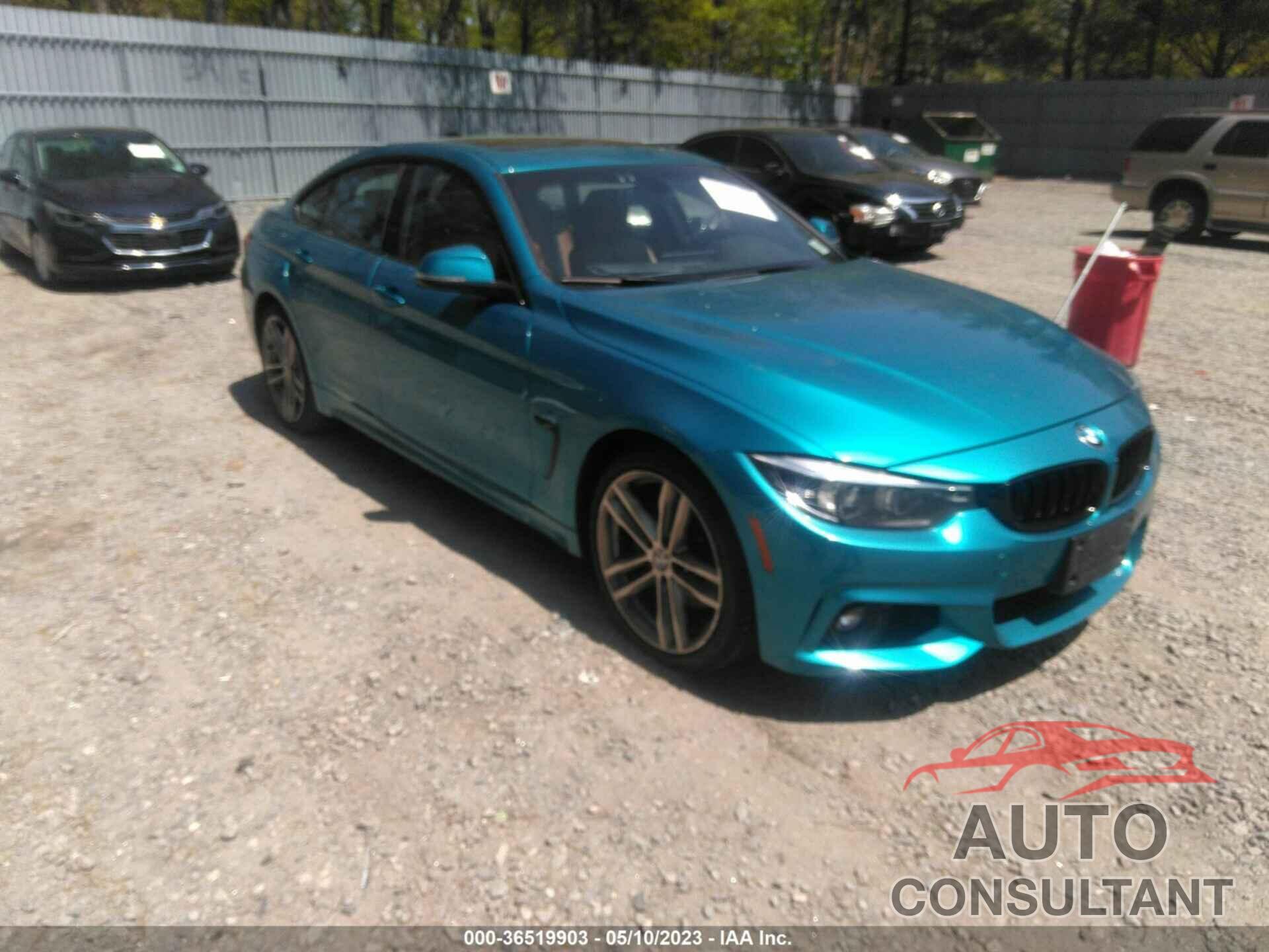 BMW 4 SERIES 2018 - WBA4J7C58JBH13586