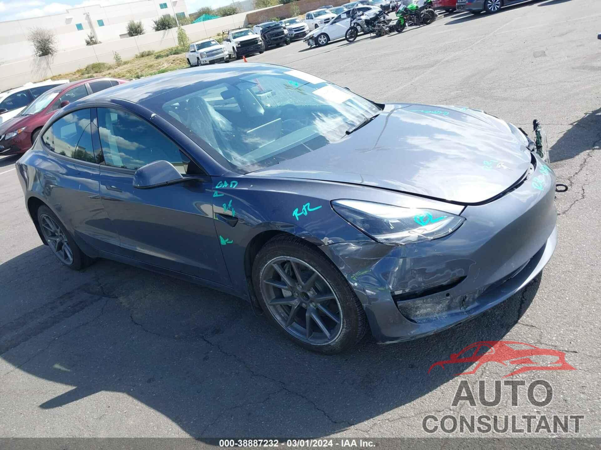 TESLA MODEL 3 2022 - 5YJ3E1EA3NF345716